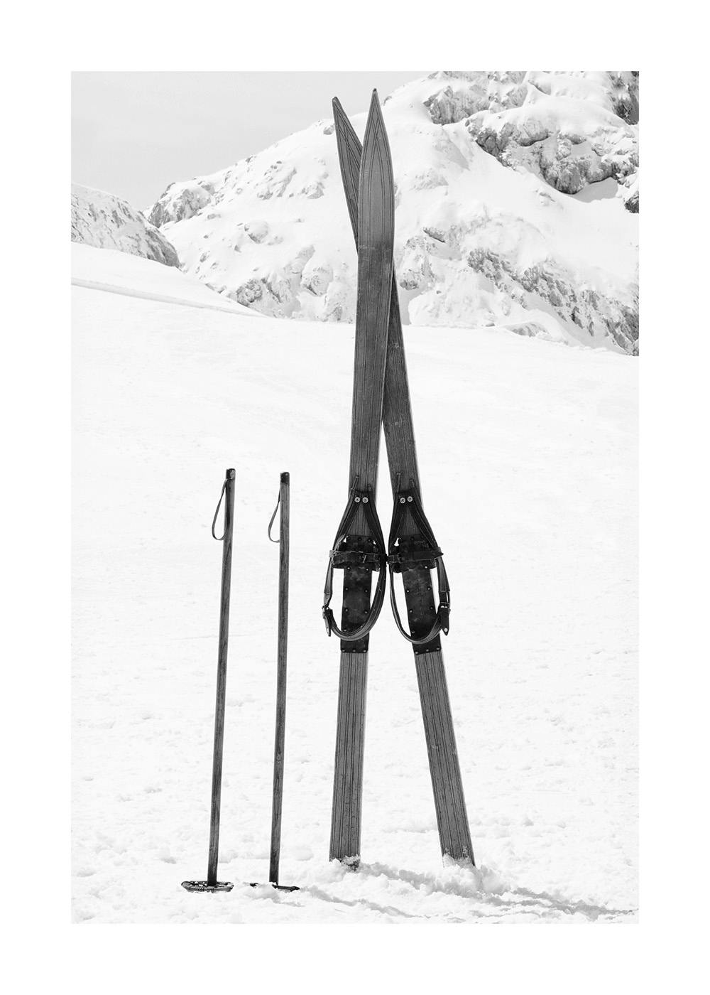 Vintage Skiing Poster 0