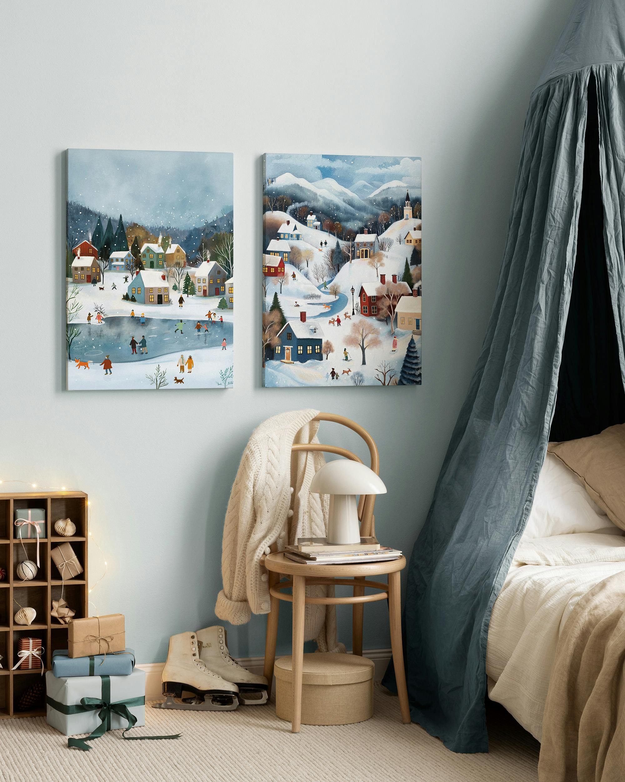 Soft Blue gallery wall (ONE SIZE) - Poster Store
