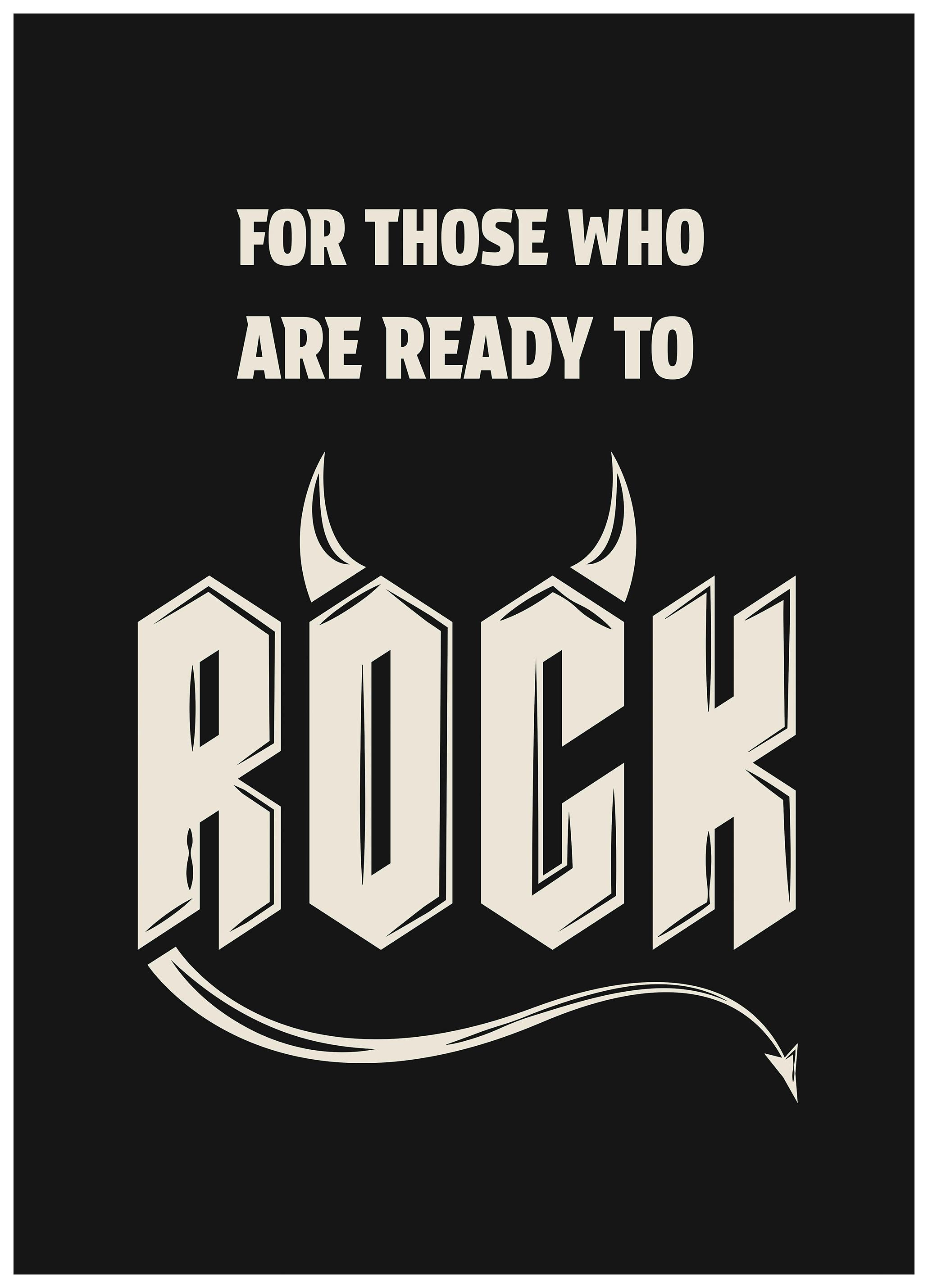 Ready to Rock Plakat (50x70 cm) - Poster Store