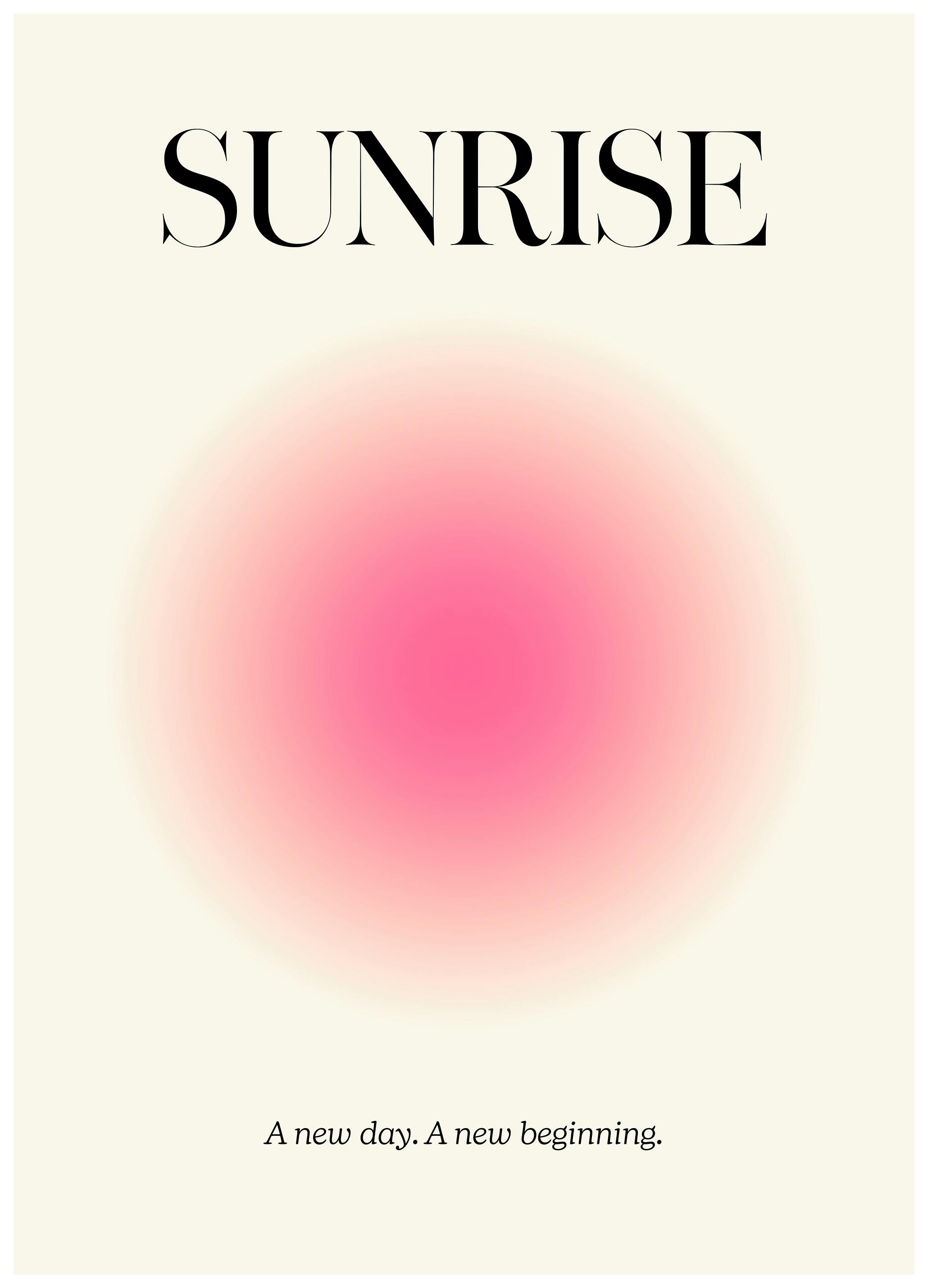 Aura Sunrise Plakat (30x40 cm) - Poster Store