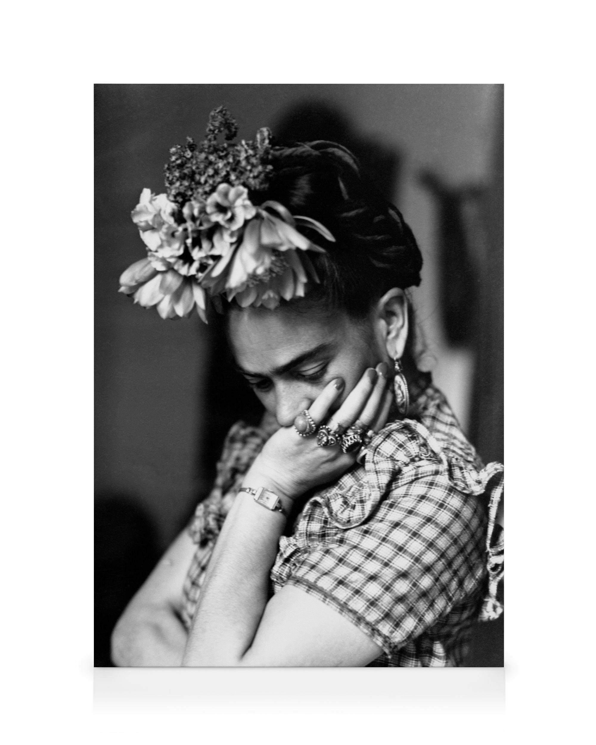 Canvas Prints - Artist, Frida Kahlo Canvas print (70x100 cm - Black Frame) - Poster Store