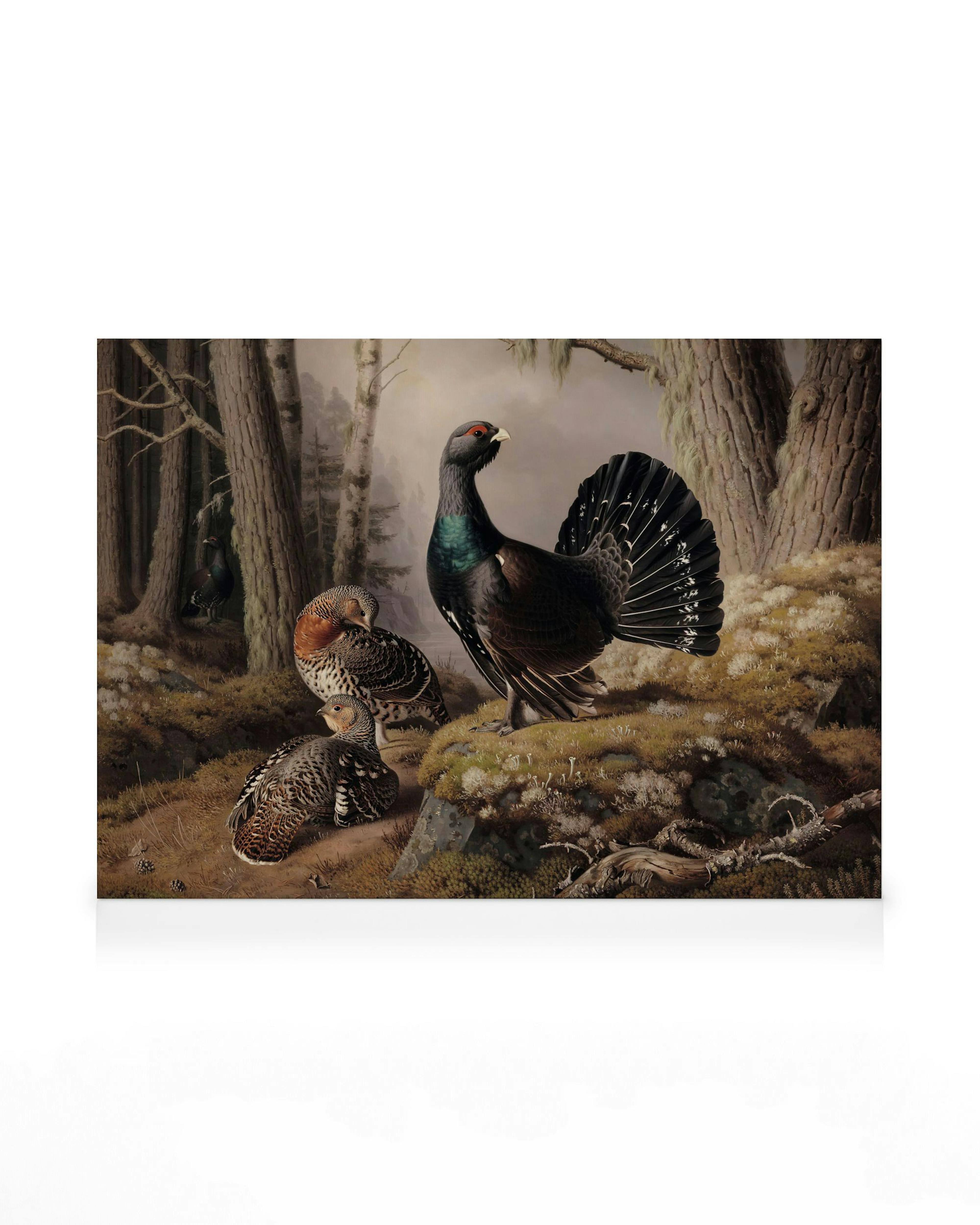 Ferdinand von Wright - Metsojen Soidin Kanvaasi 0