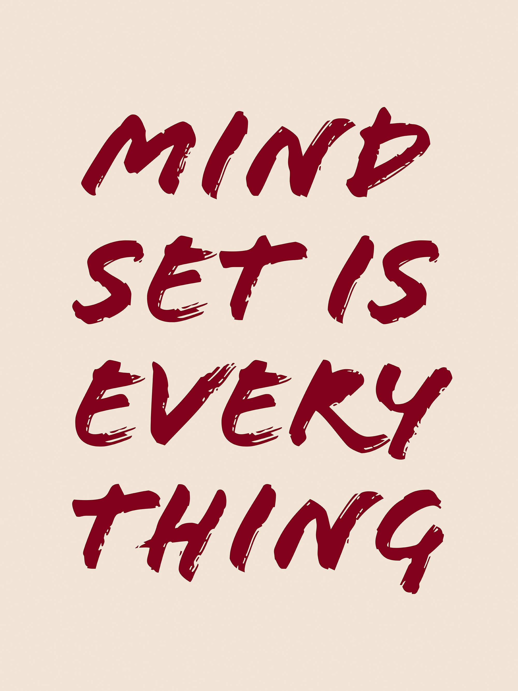 La Mentalidad es Todo Póster 0