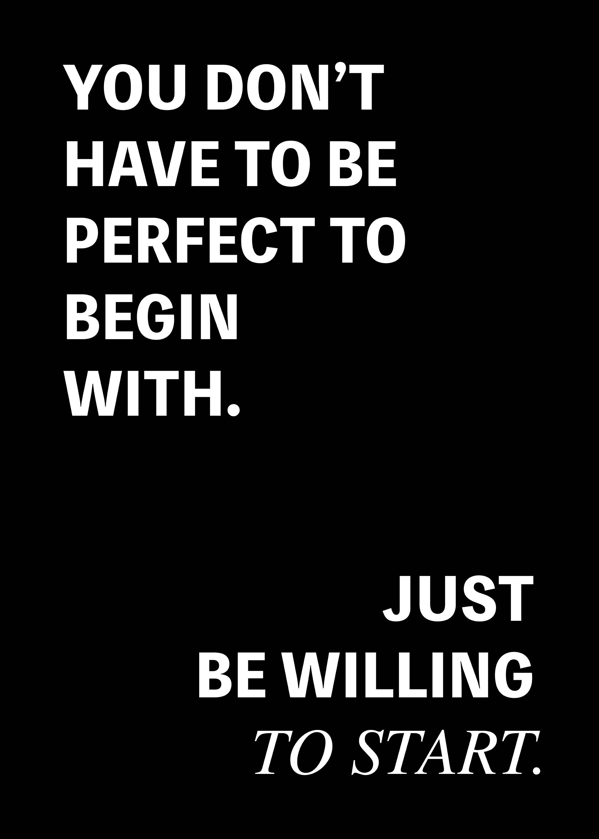 You Don't Have to Be Perfect Poster 0