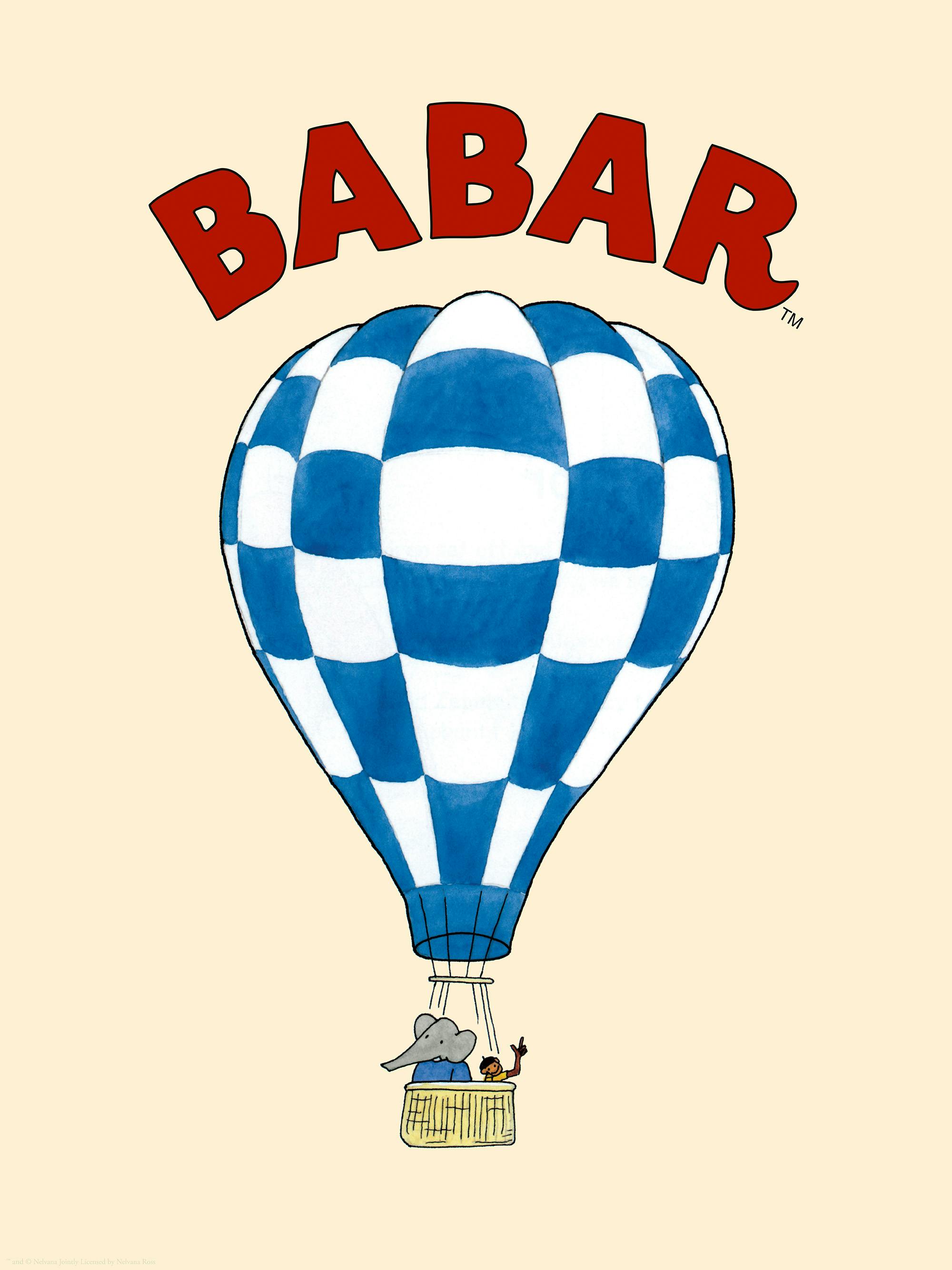 Babar and Zephir Hot Air Balloon Poster 0