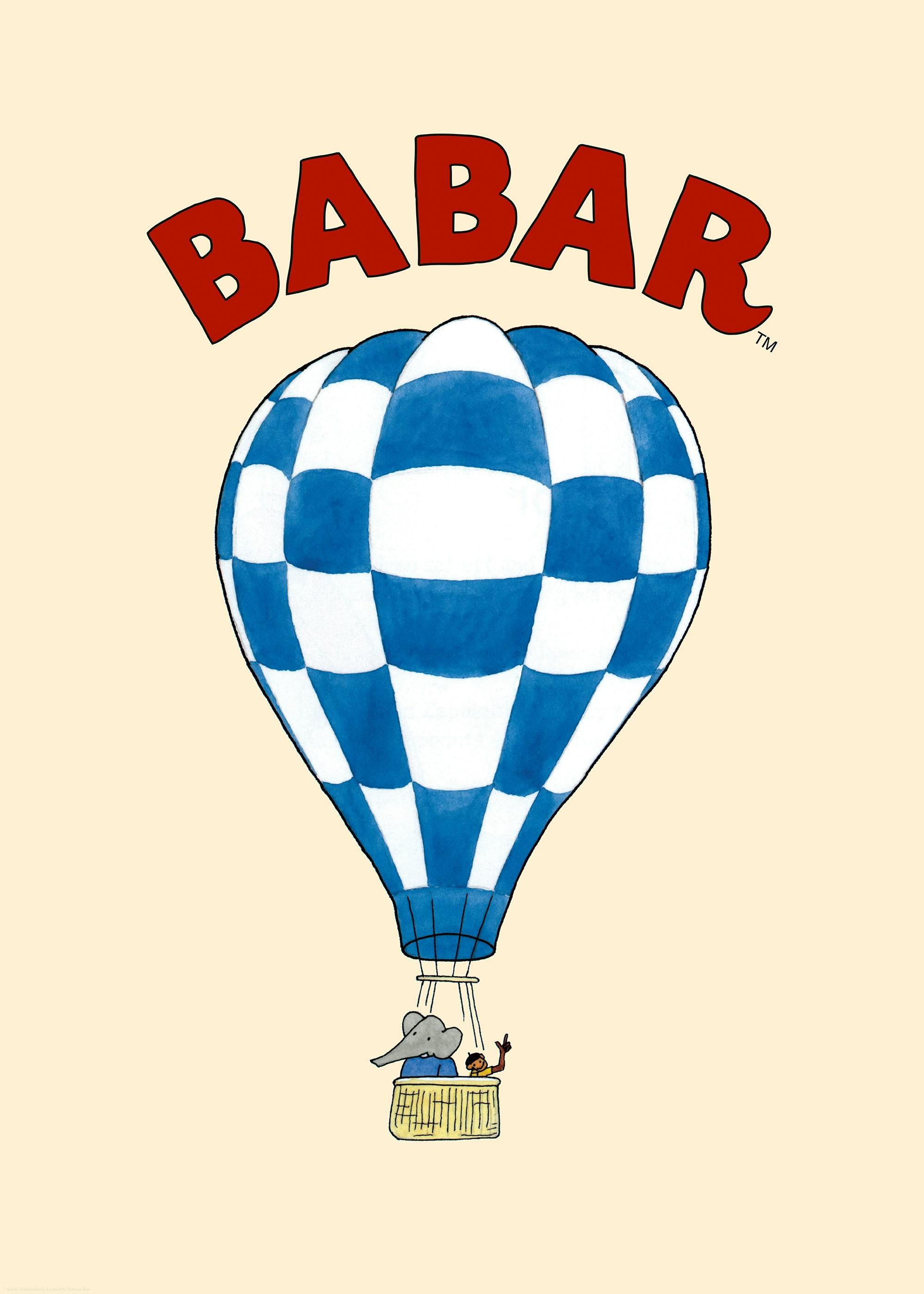 Babar and Zephir Hot Air Balloon Poster 0
