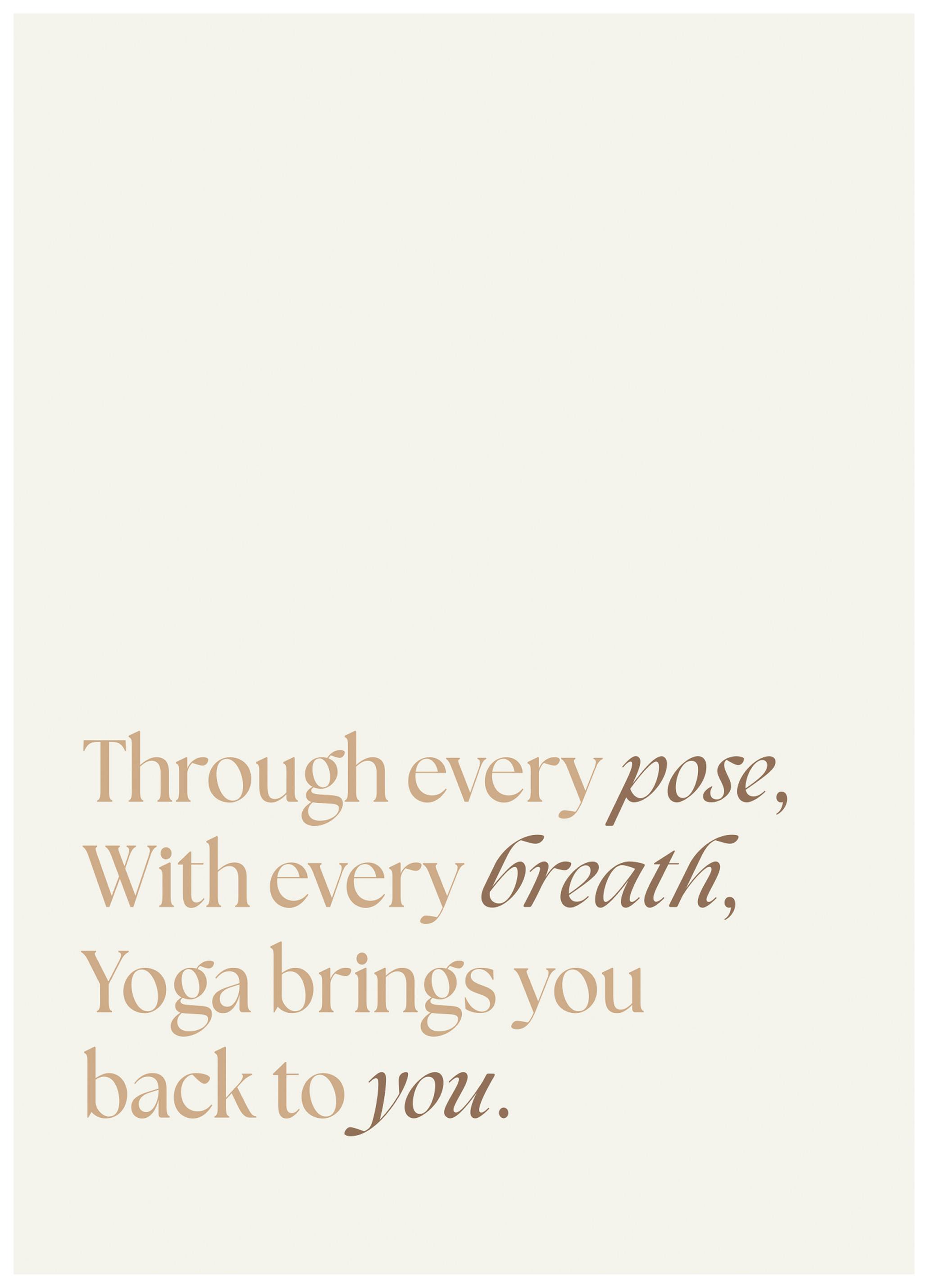 Lo Yoga Ti Riporta a Te Stesso Poster (30x40 cm) - Poster Store