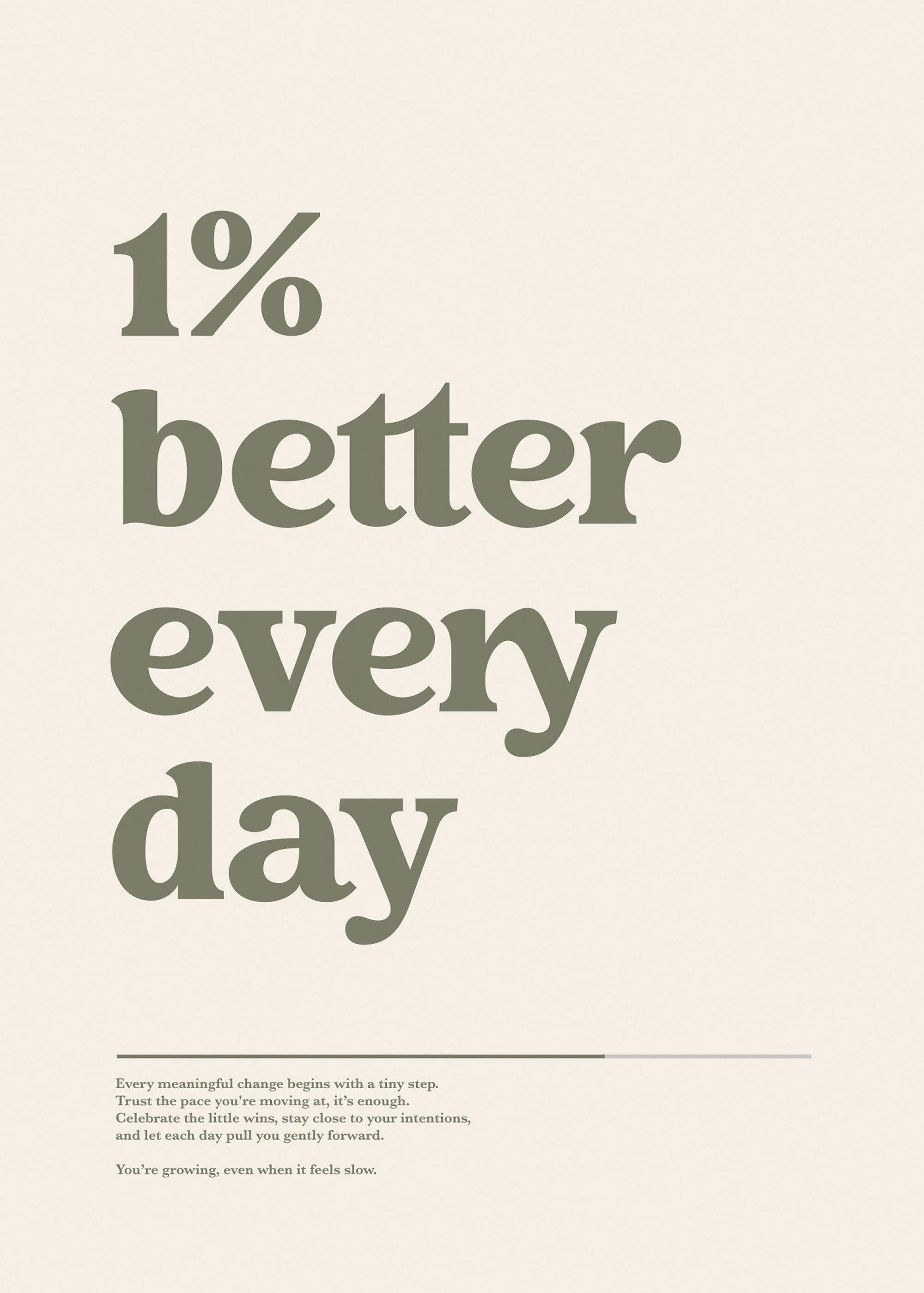 1 % Better Everyday Poster 0