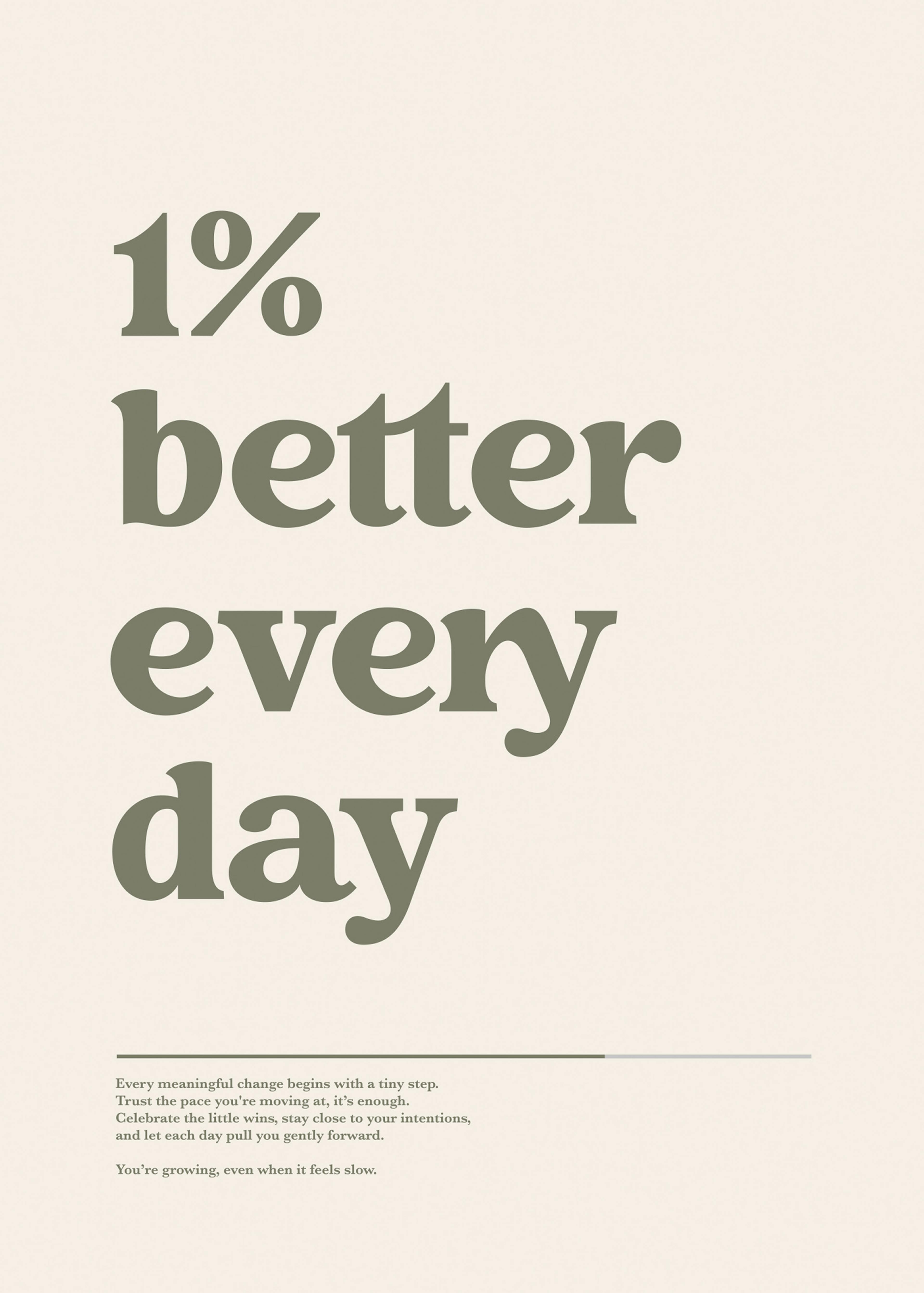 1 % Better Everyday Poster 0
