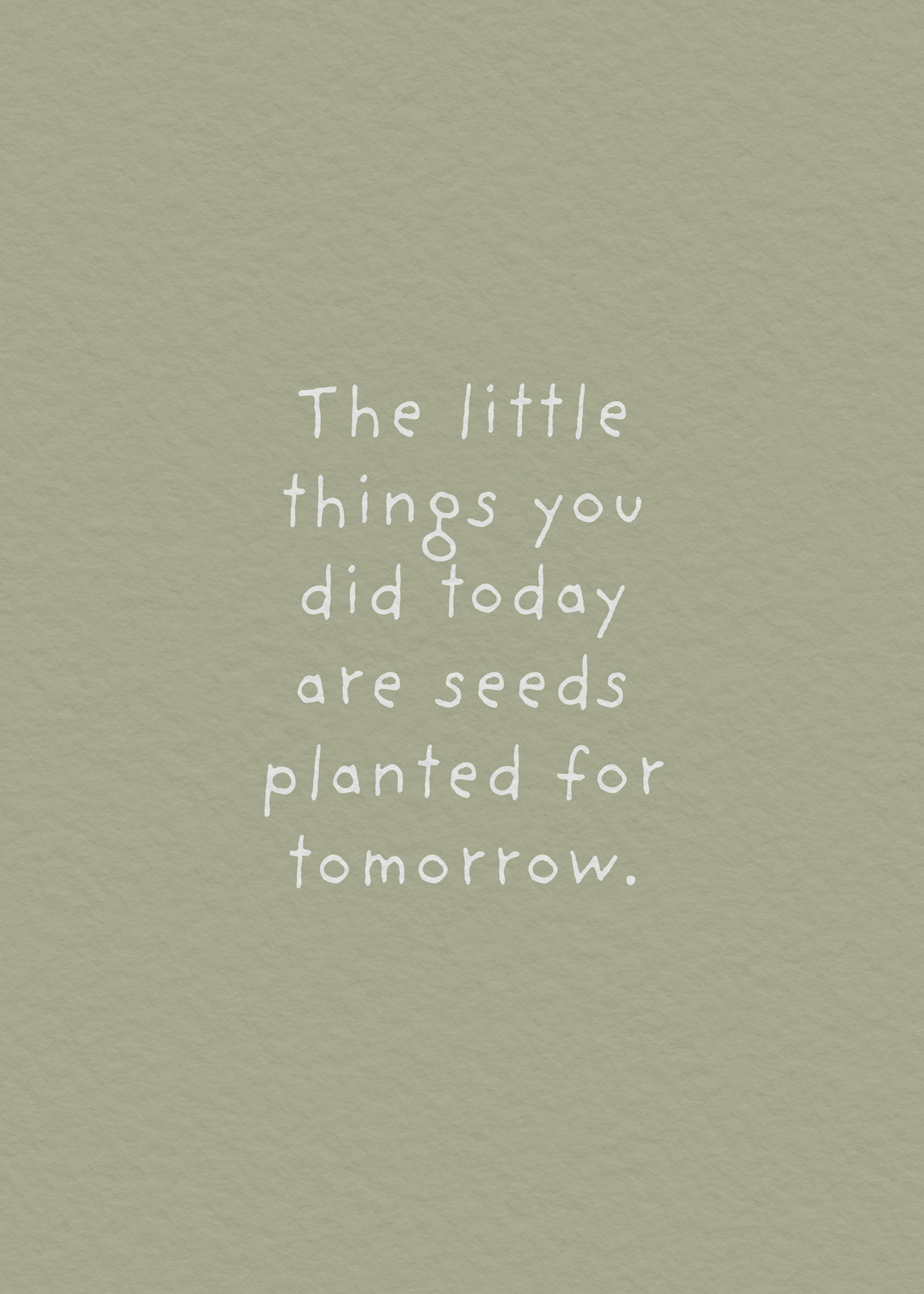 The Little Things You Did Today Poster 0