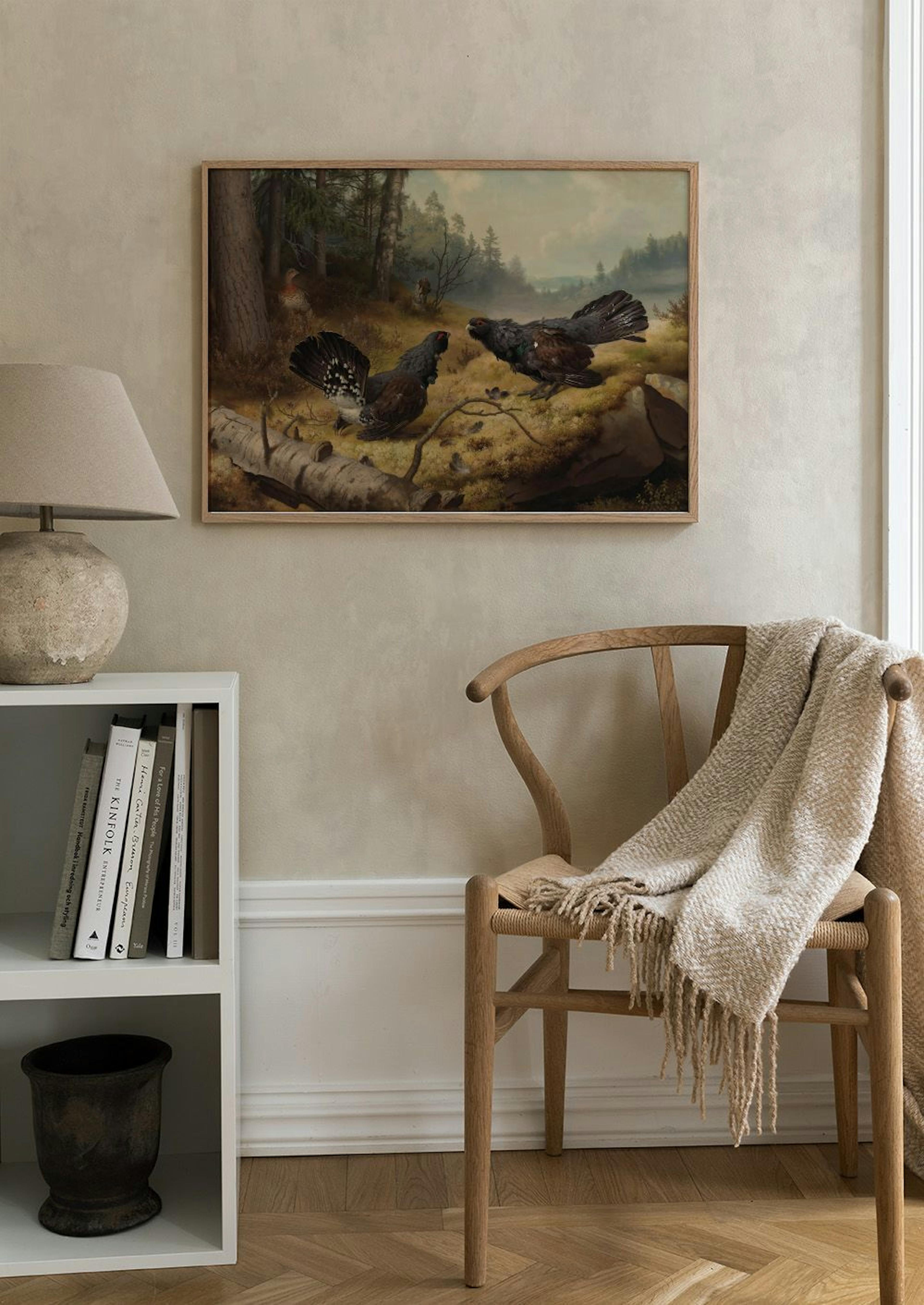 Ferdinand von Wright - Harcoló Siketfajdok Poszter 0