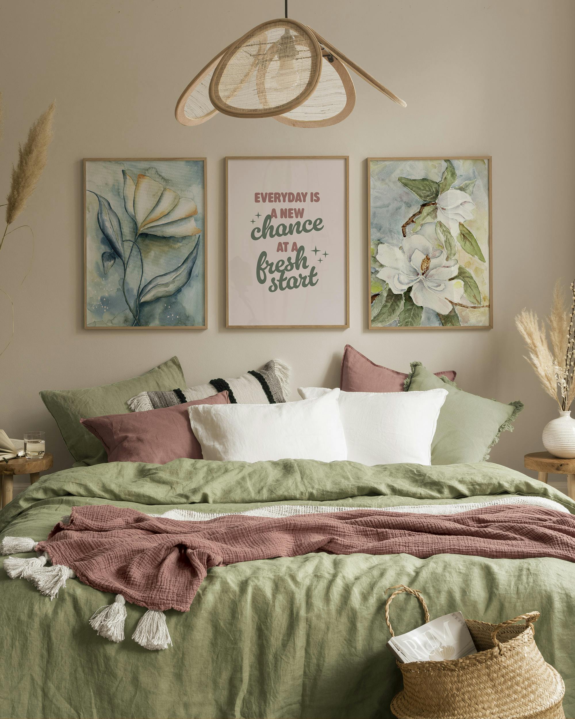 Blooming Calm gallery wall