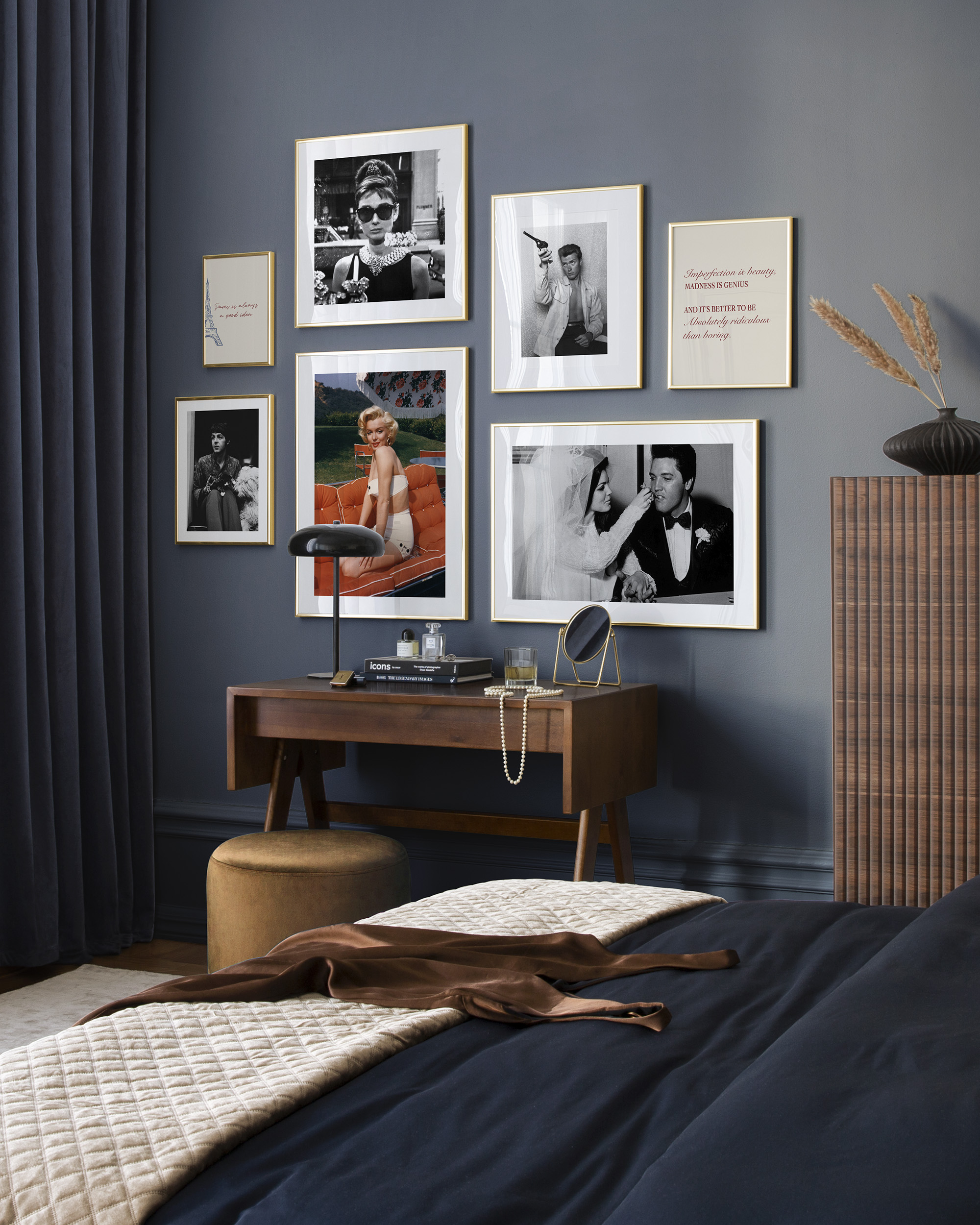 カート・コバーン モノクロポスター | Poster Store JP