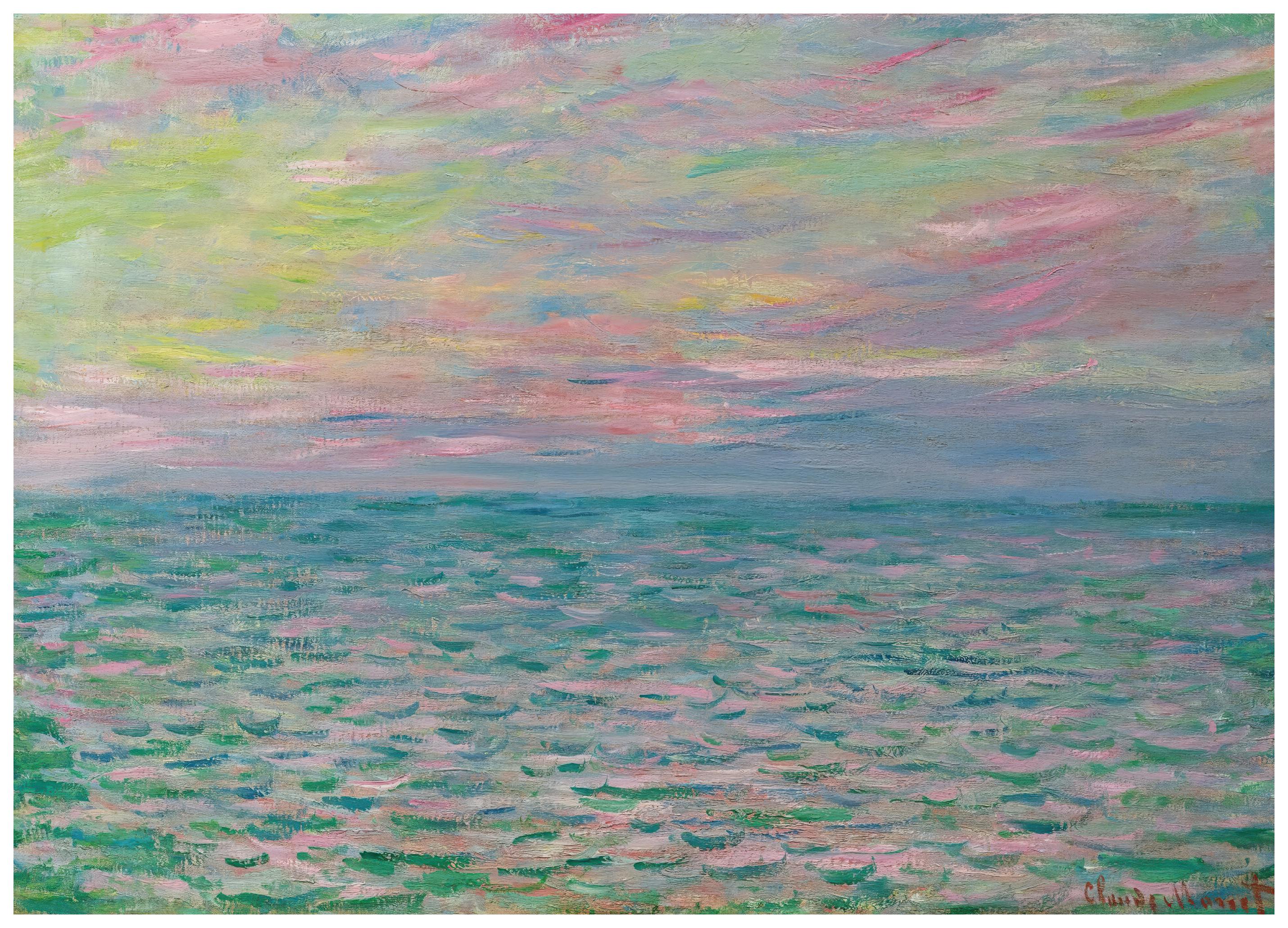 Monet - Zonsondergang bij Pourville Poster (50x70 cm) - Poster Store