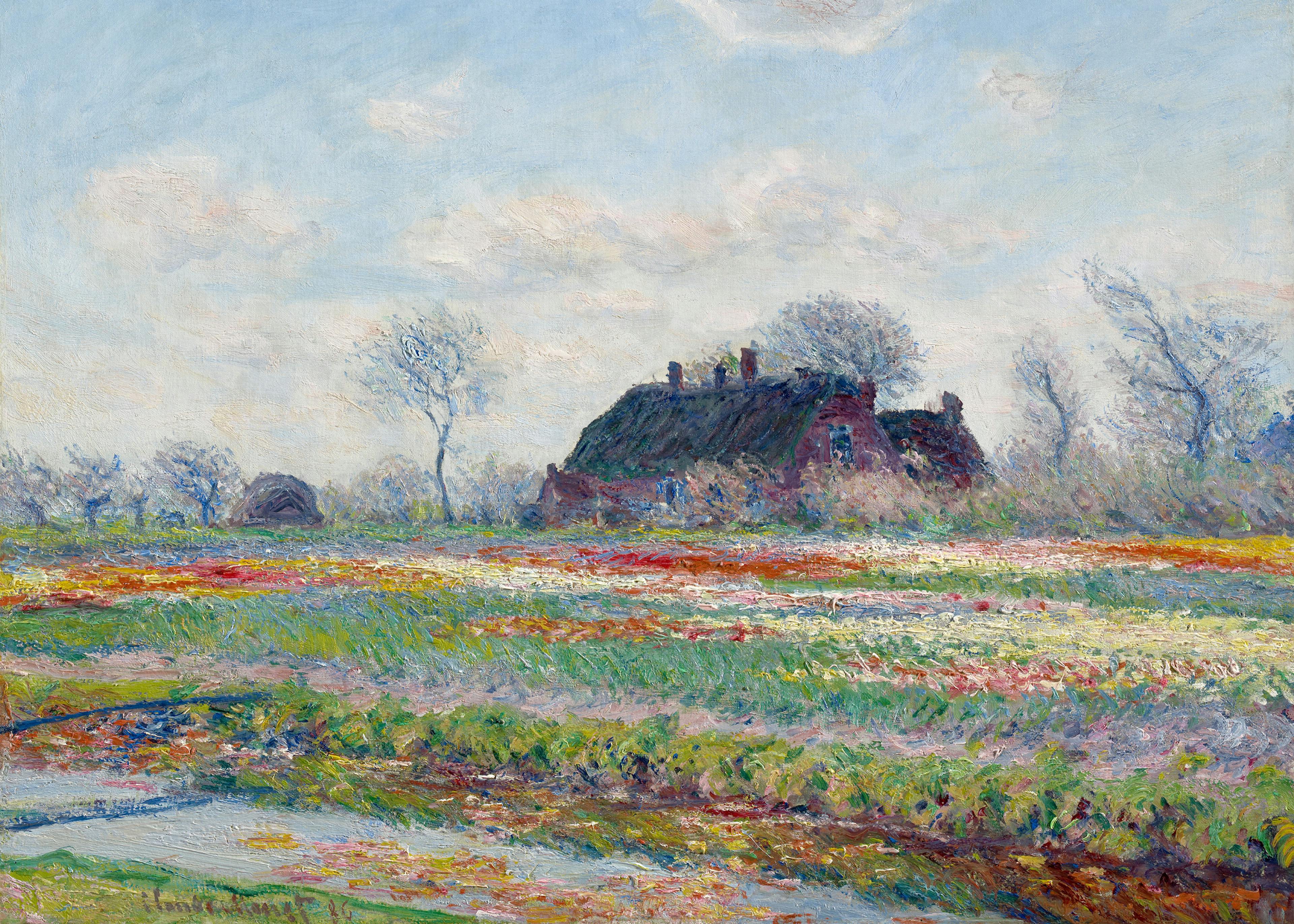 Monet - Tulip Fields at Sassenheim Poster 0