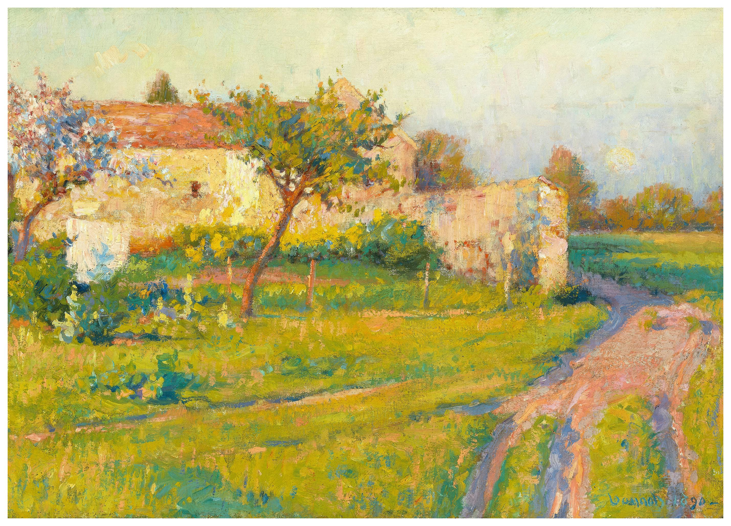 Robert William Vonnoh - Vår i Frankrike Poster (30x40 cm) - Poster Store