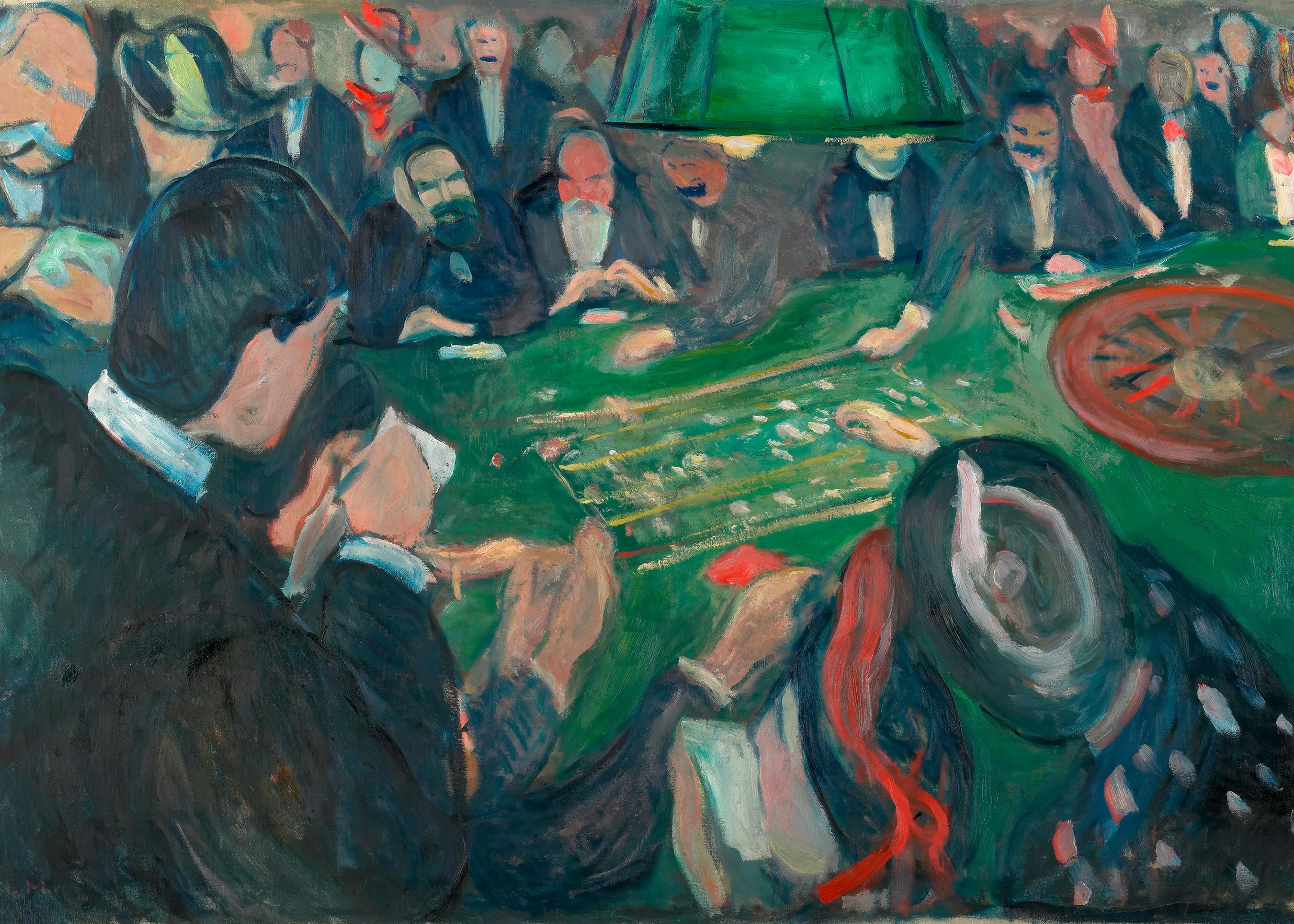 Edvard Munch - À la Table de la Roulette à Monte-Carlo Poster 0