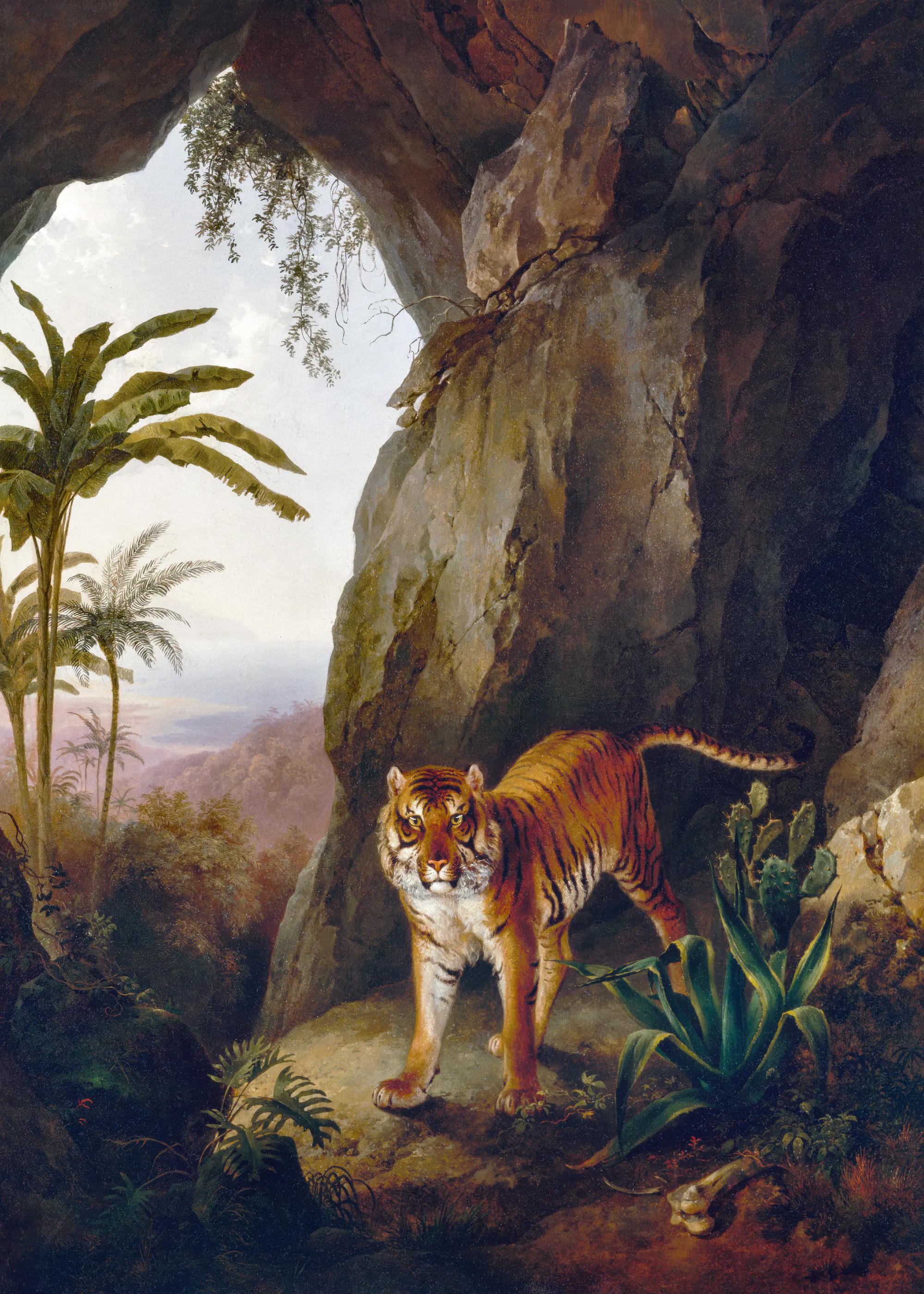 Jacques–Laurent Agasse - Tiger in a Cave Poster 0