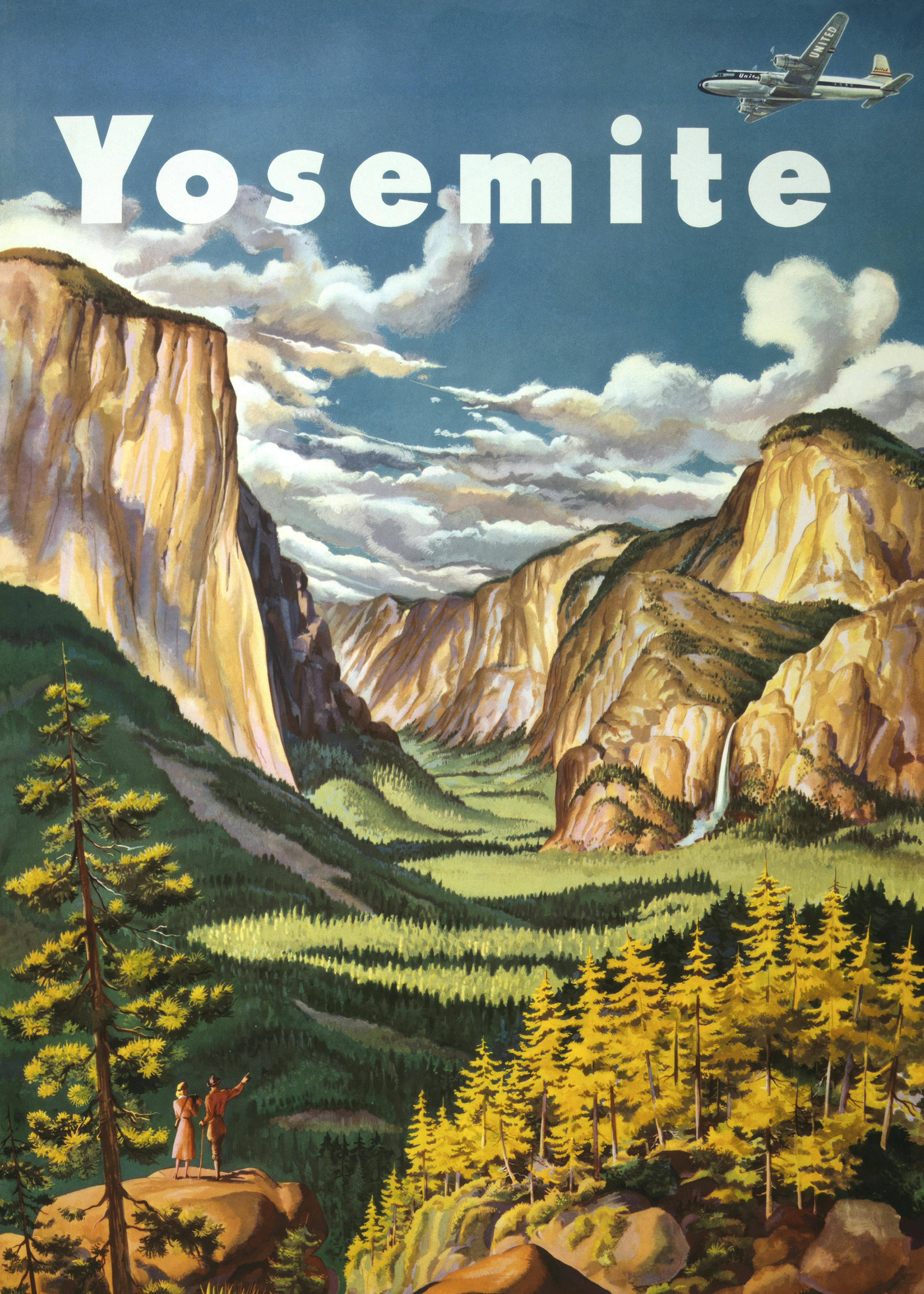 Yosemite, United Air Lines Poster 0