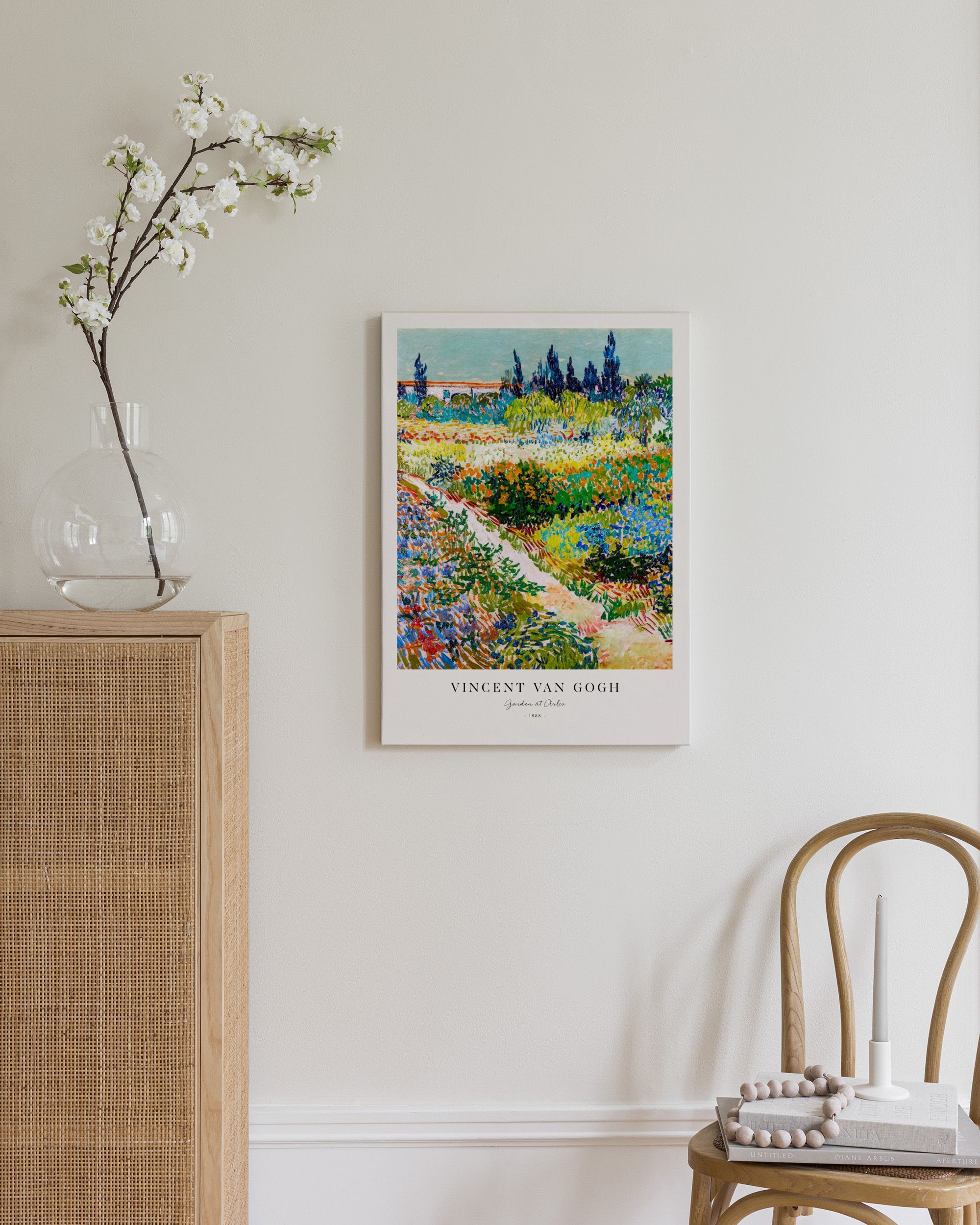 Van Gogh - Garden at Arles Floral Landscape Canvas | Poster Store US
