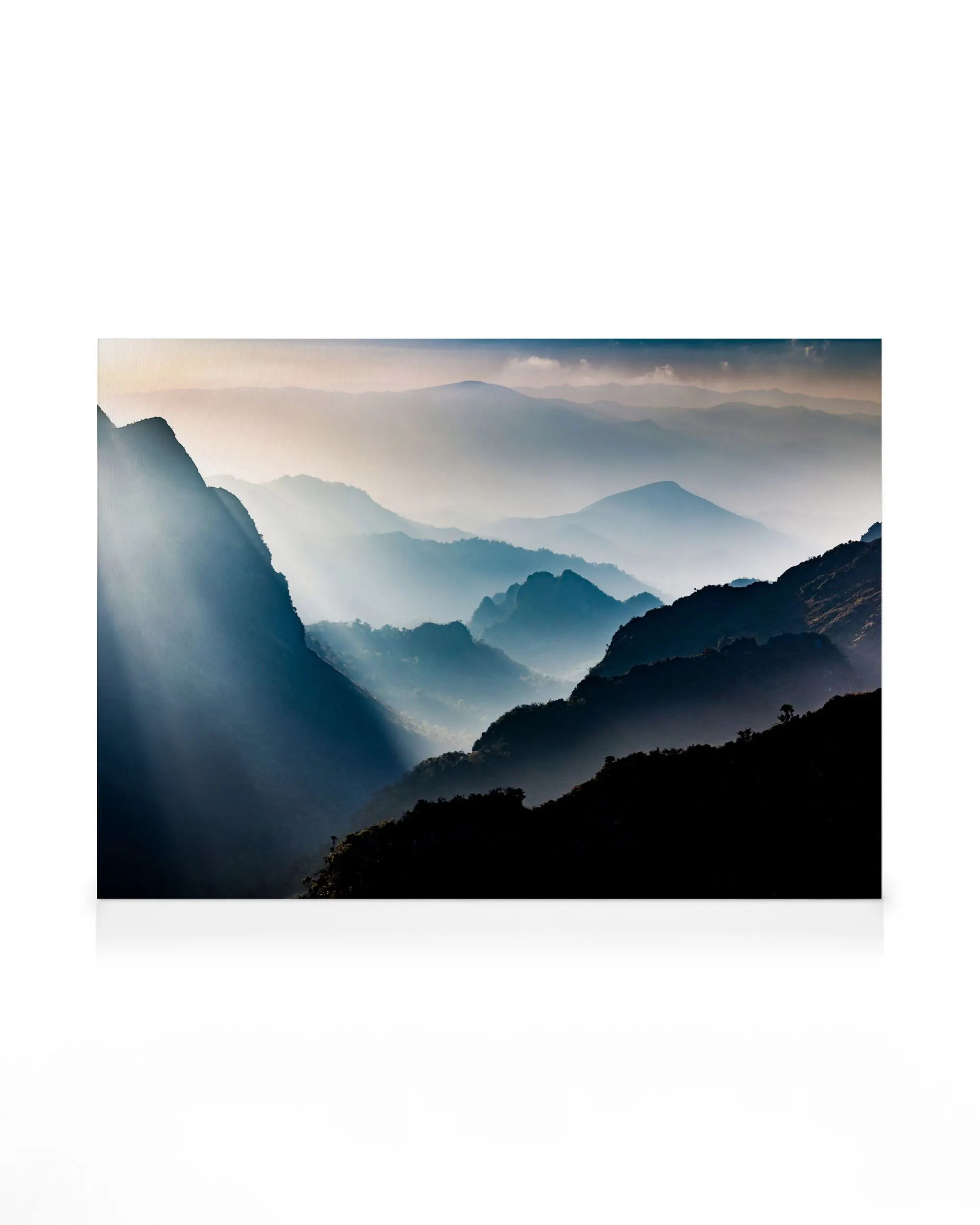 Foggy Mountain View Canvas print 0