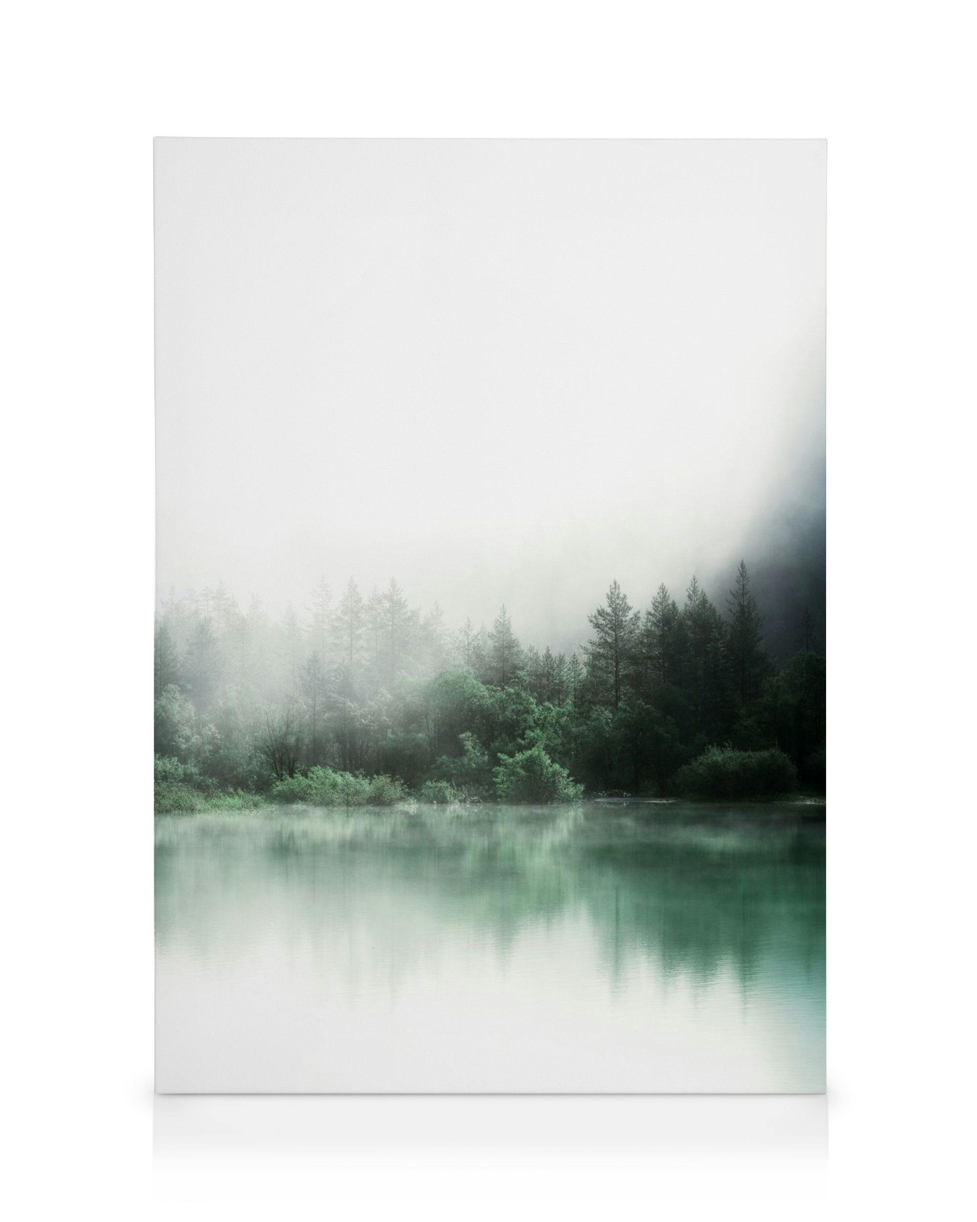 Canvas Prints - Forest Reflections Canvas print (30x40 cm - Oak Frame) - Poster Store