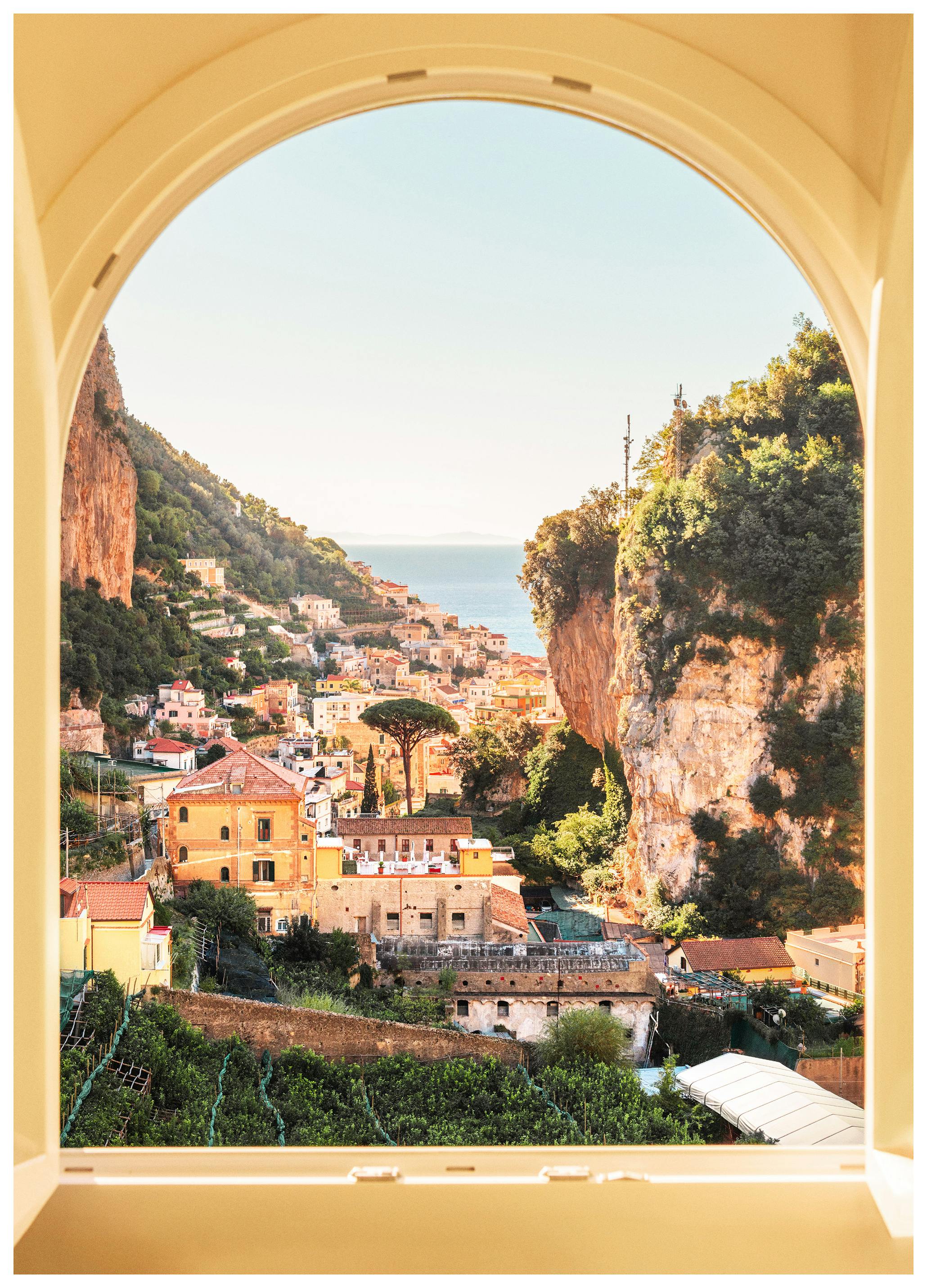 Amalfi Through a Window Poster (30x40 cm) - Poster Store