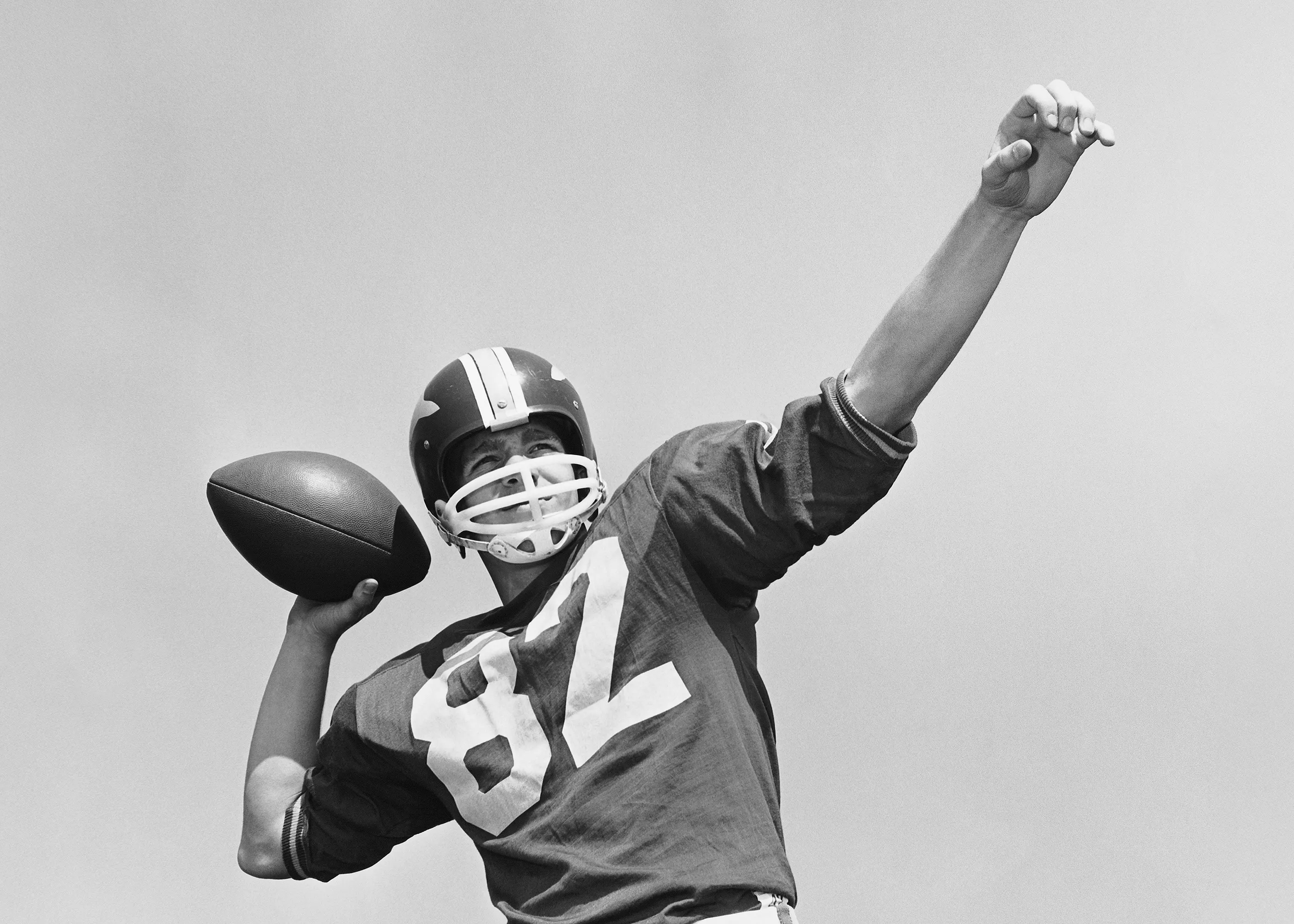 Man Throwing Football Poster 0