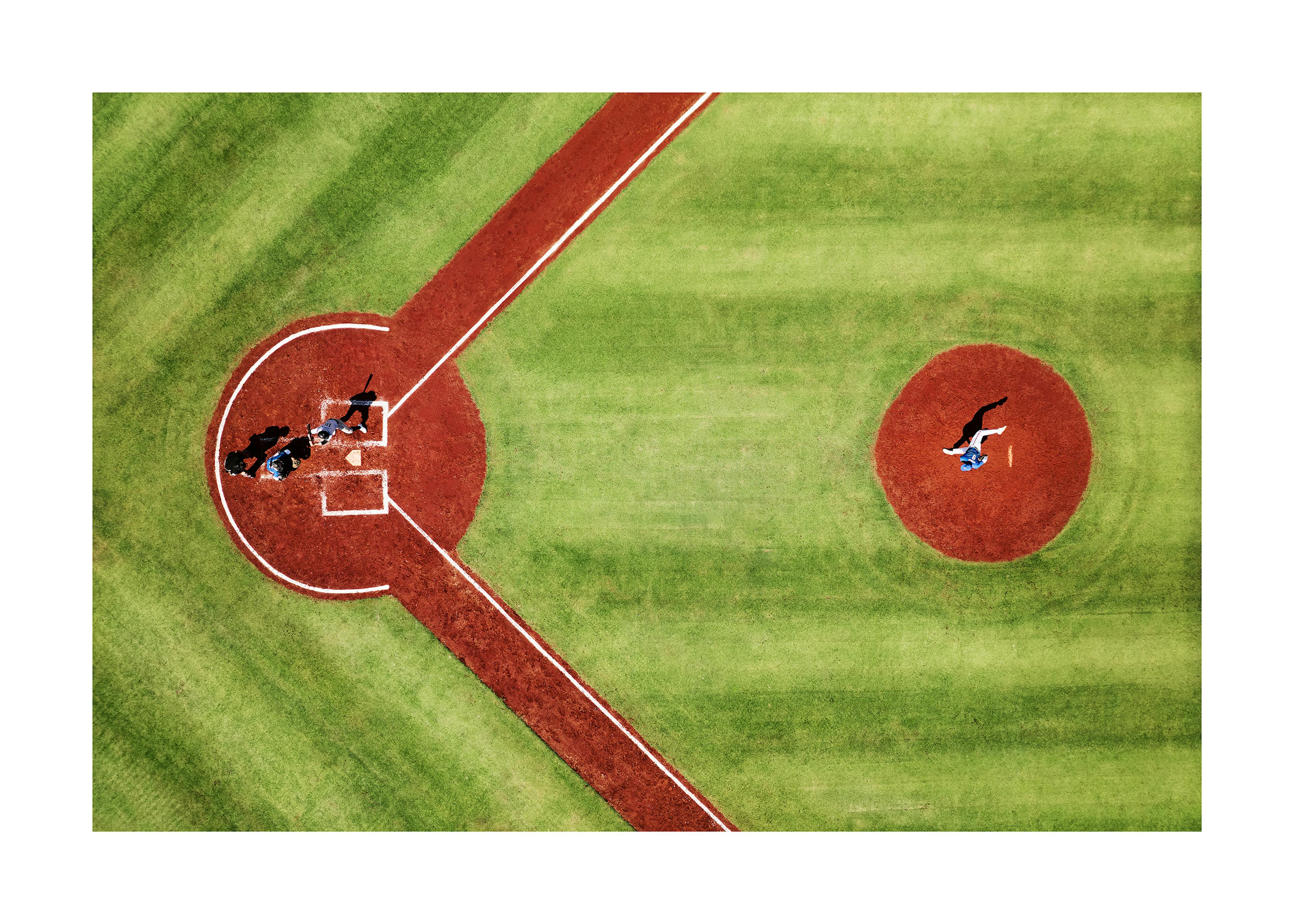 Vue Aérienne Terrain de Baseball Poster 0