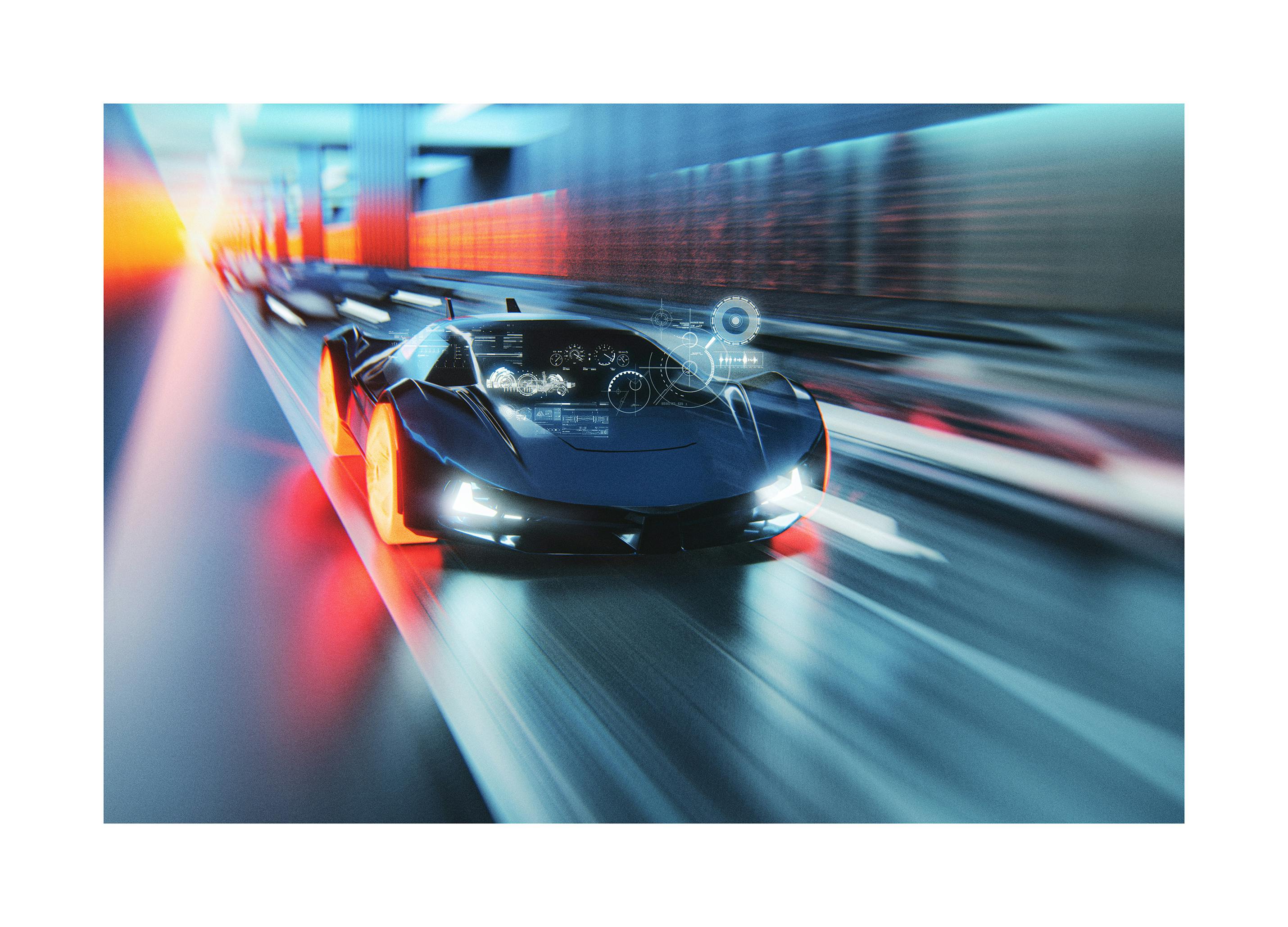 Fart og Bevegelse Plakat (70x100 cm) - Poster Store