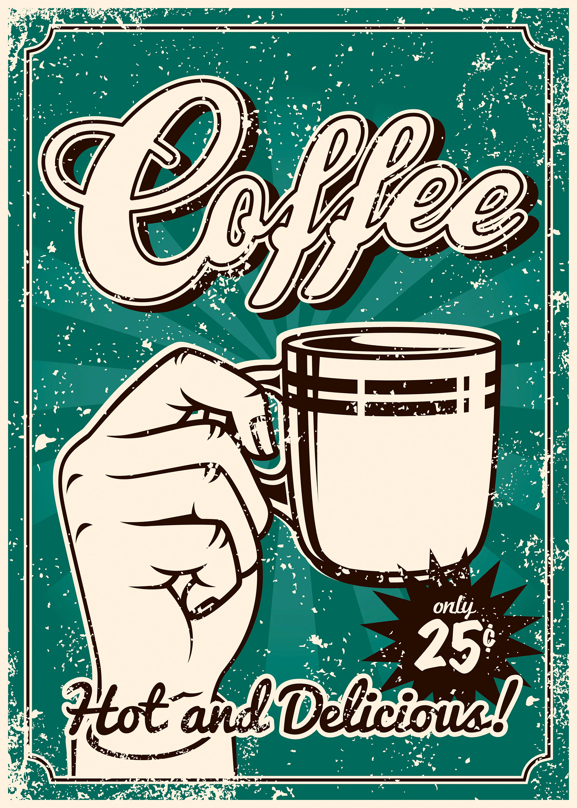 Retro Coffee Poster 0