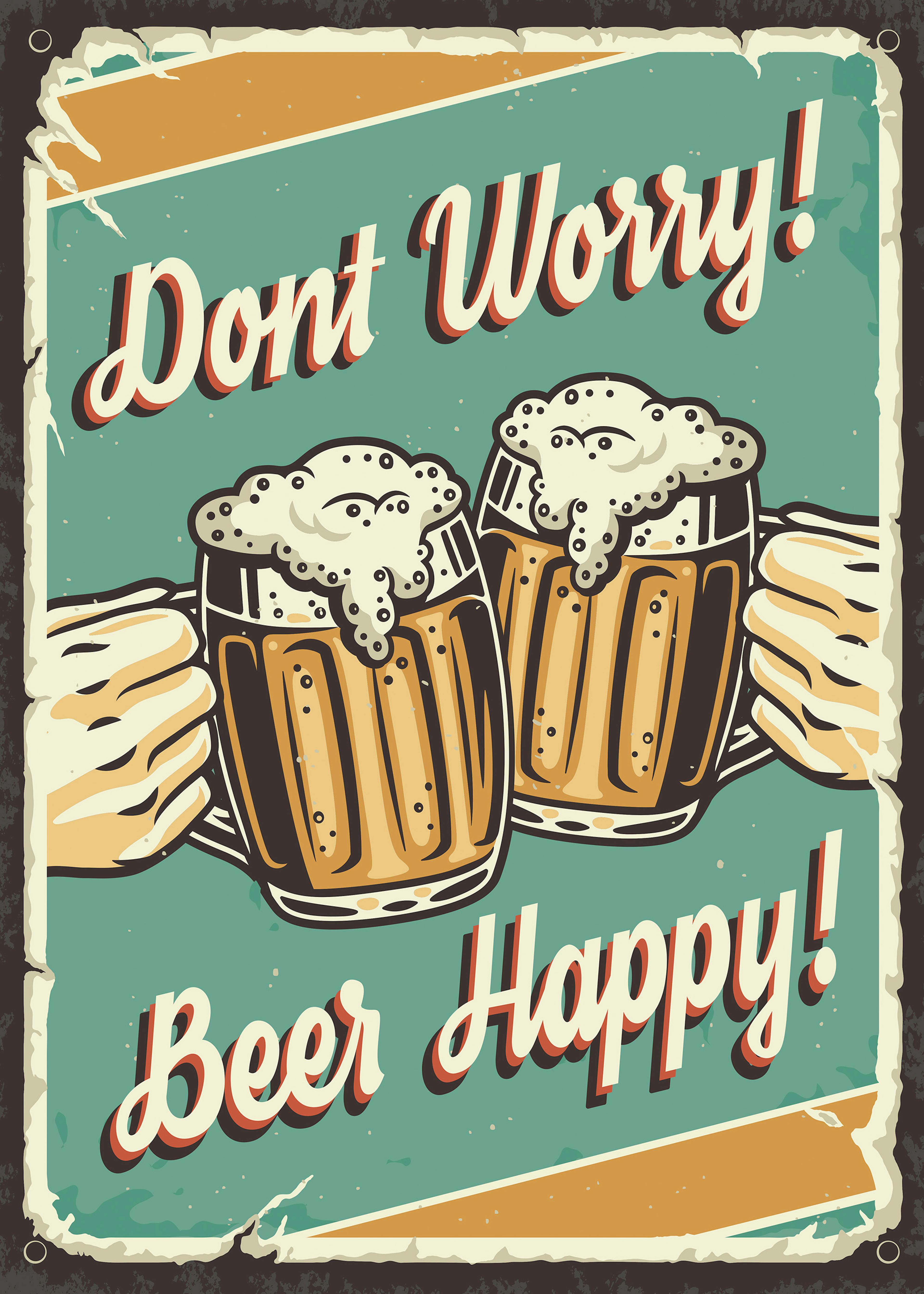 Retro Bier Poster 0