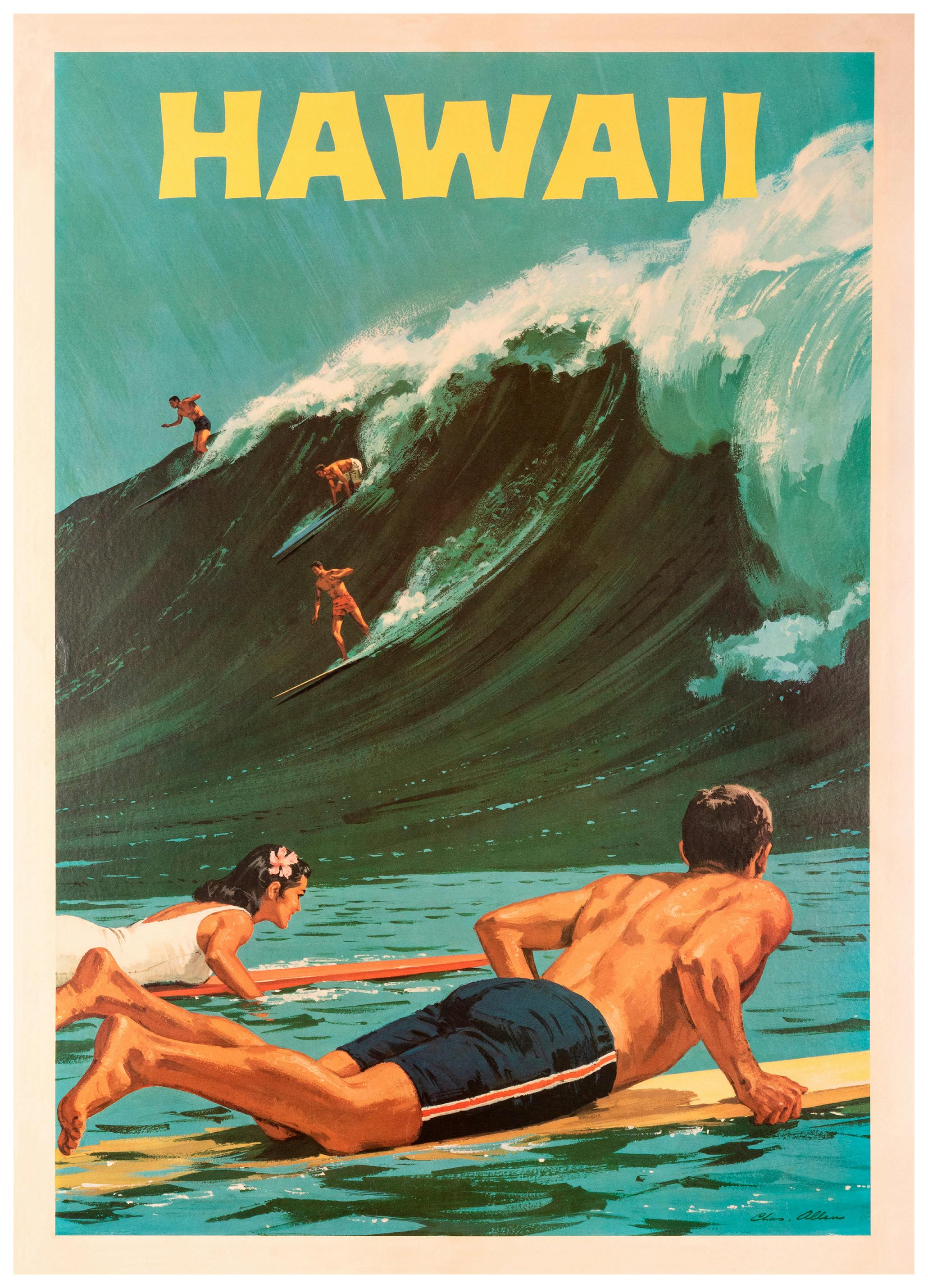 Vintage Hawaii Poster (30x40 cm) - Poster Store