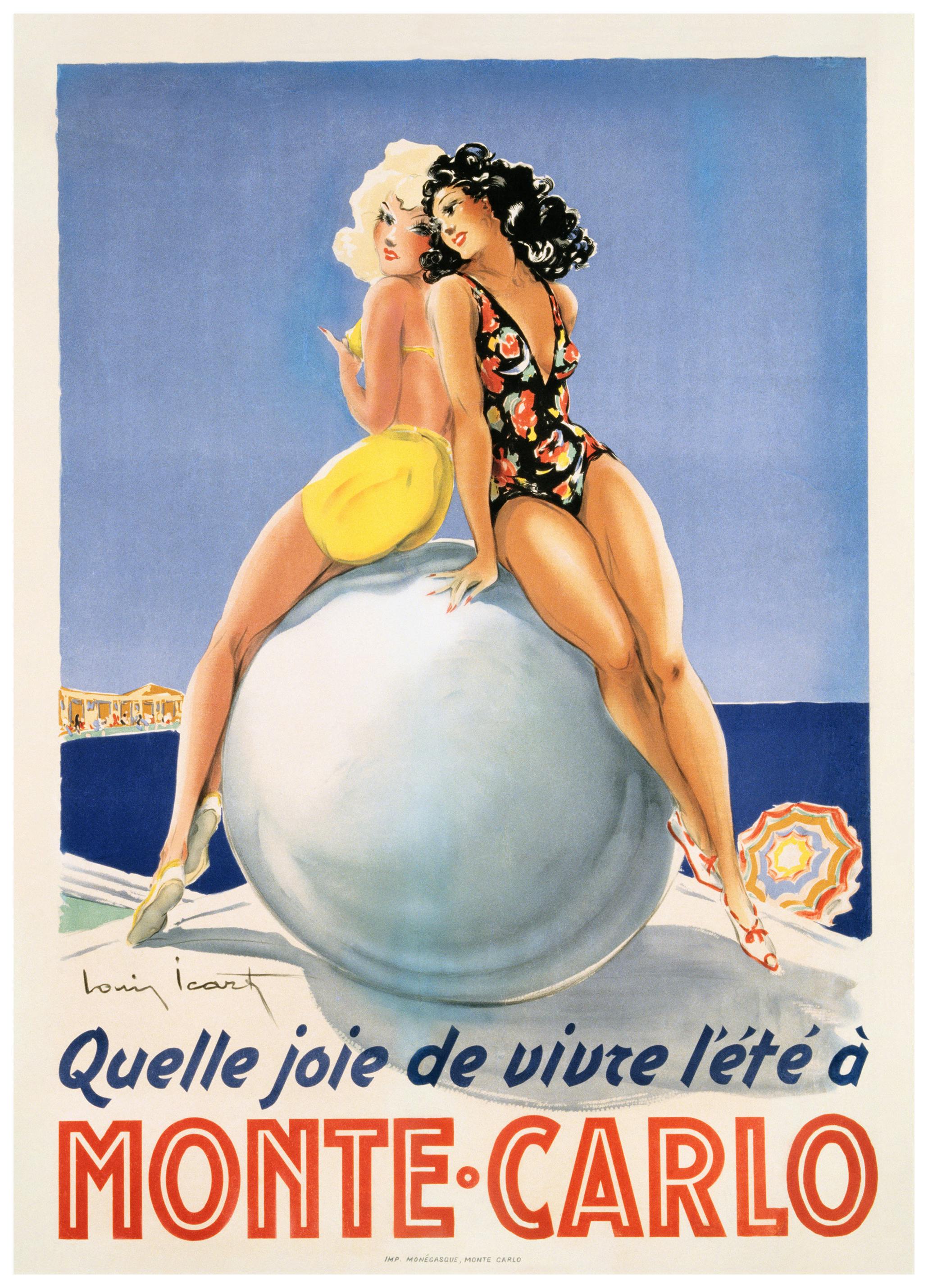 Vintage Monte-Carlo Poster (70x100 cm) - Poster Store