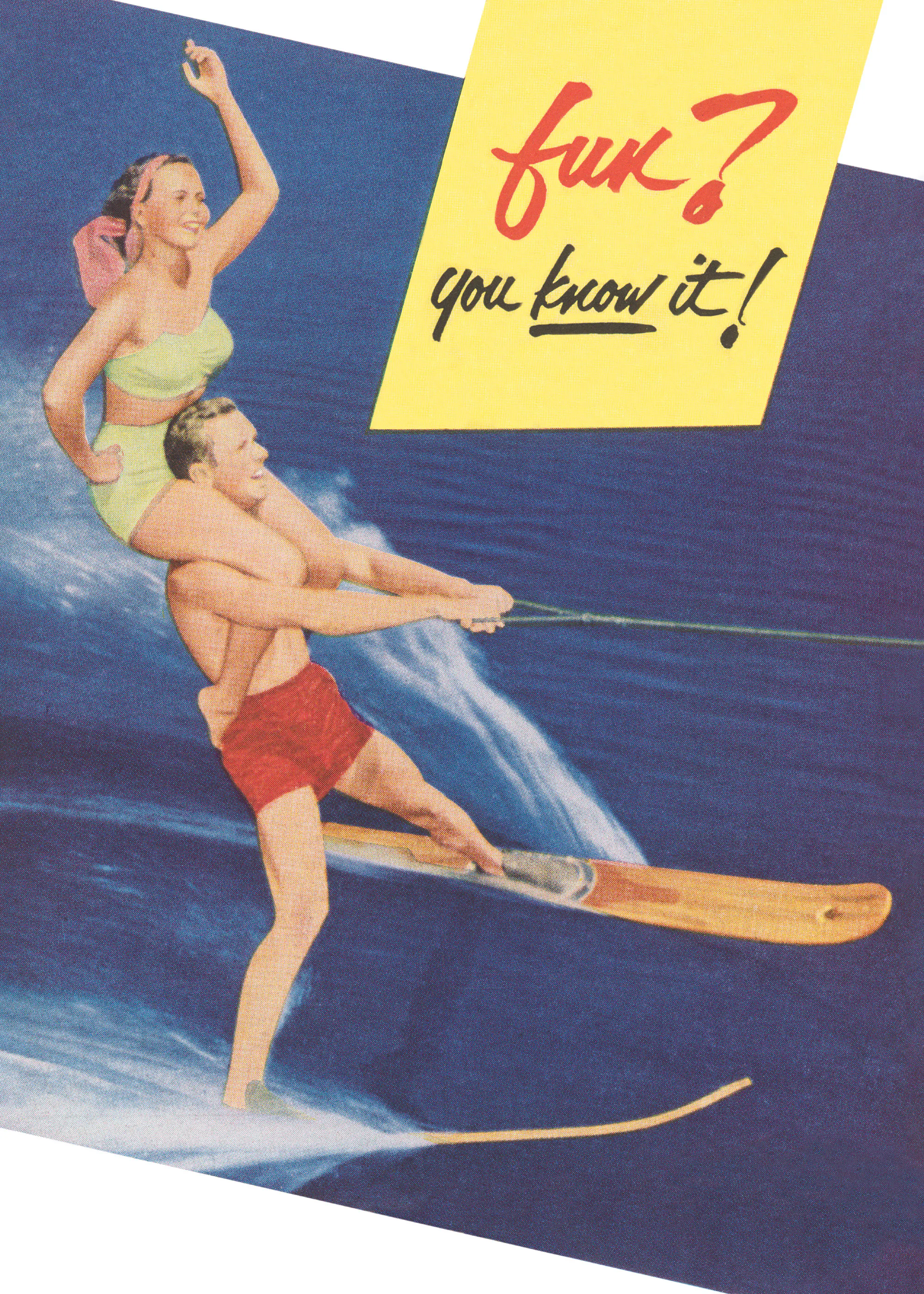 Vintage Water Skiing Poster 0