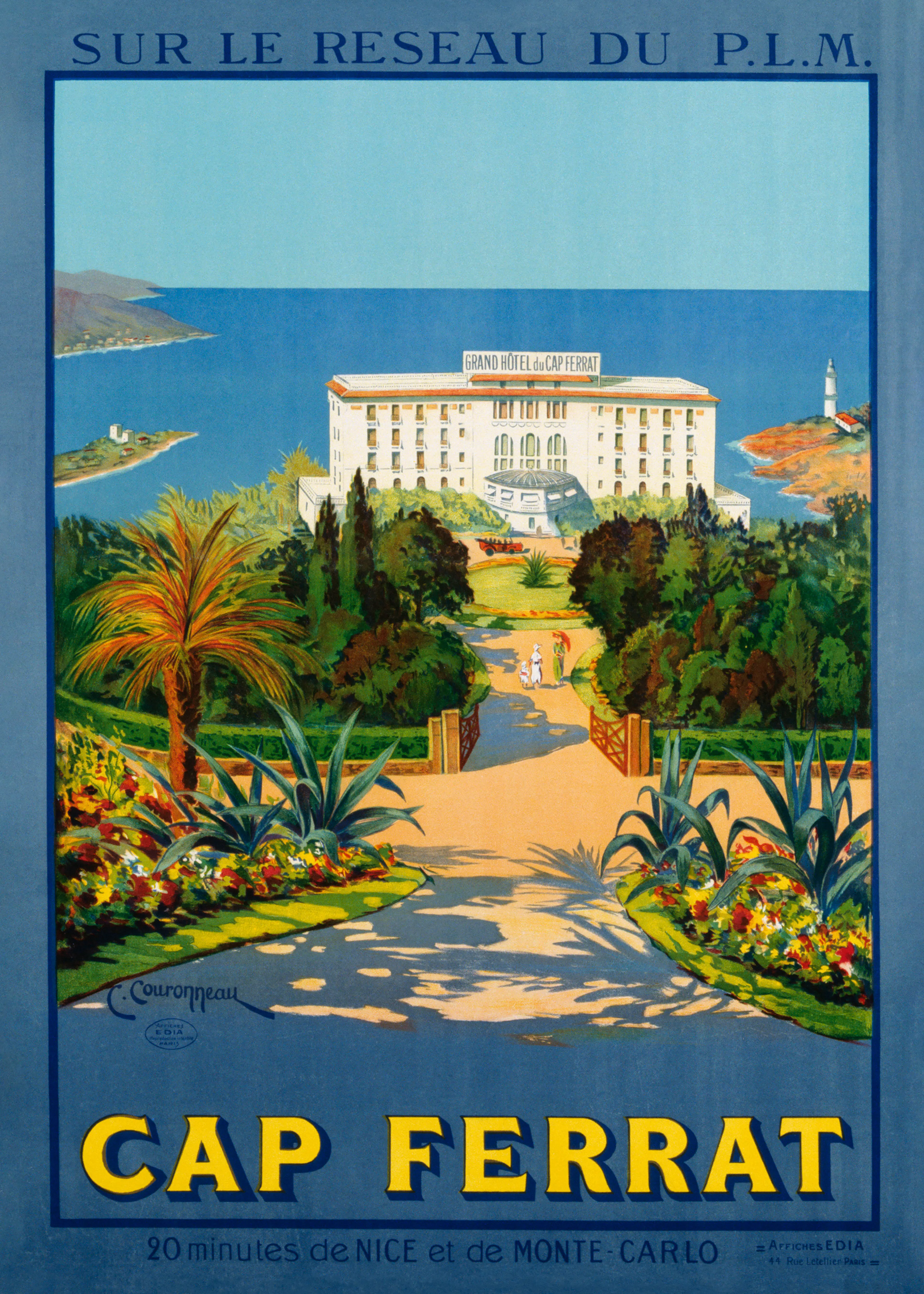 Vintage Cap Ferrat Poster 0