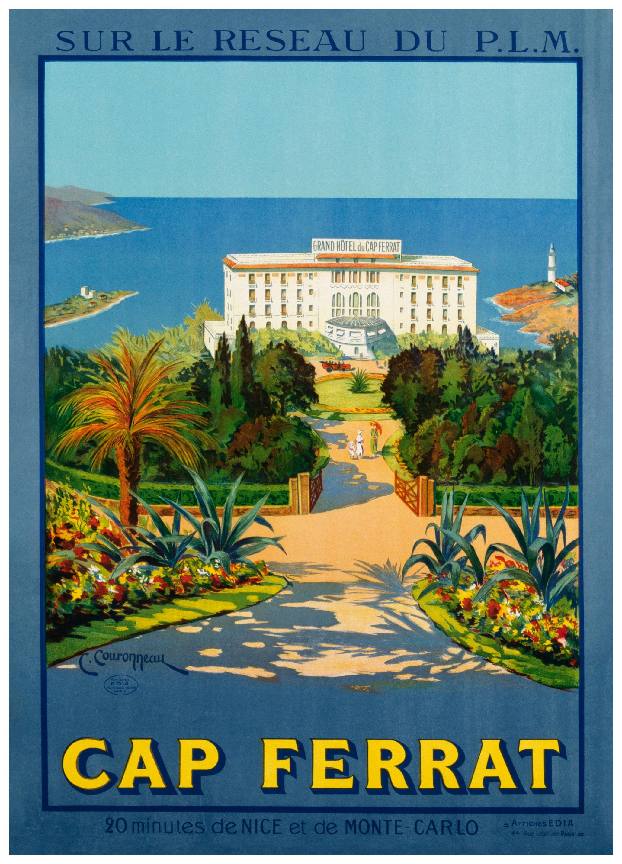 Vintage Cap Ferrat Plakat (50x70 cm) - Poster Store