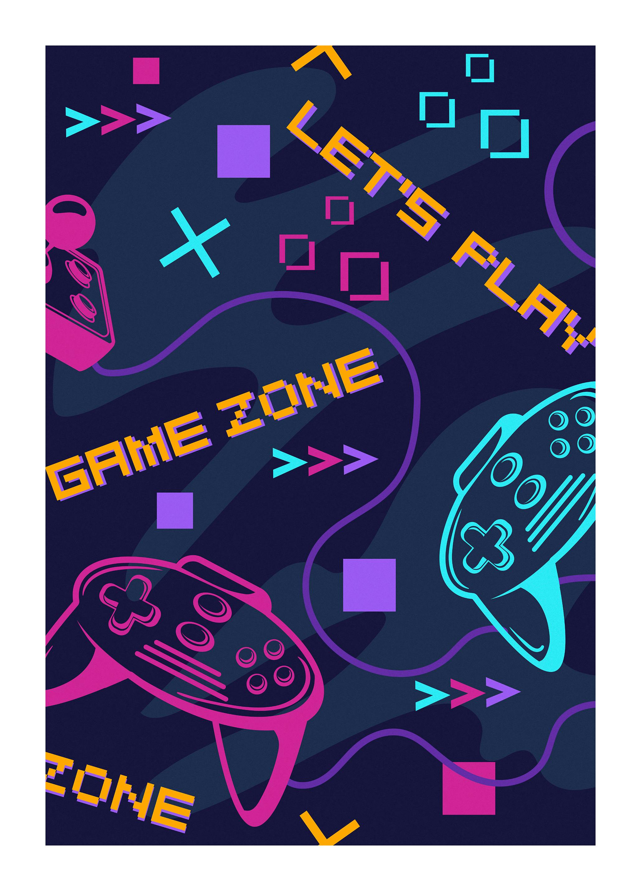 Zone de Jeux Poster (21x30 cm) - Poster Store