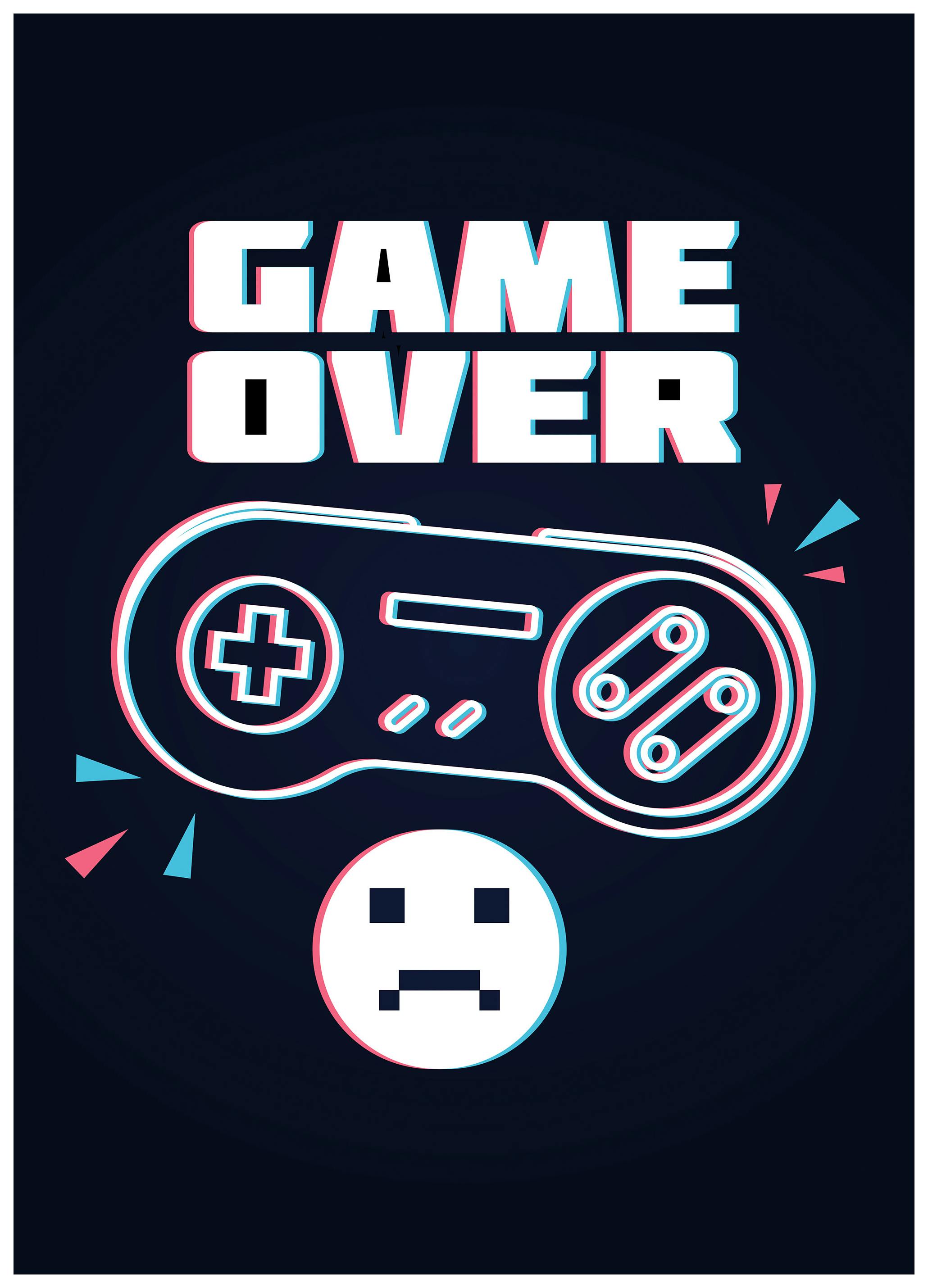 Game Over Poster (70x100 cm) - Poster Store