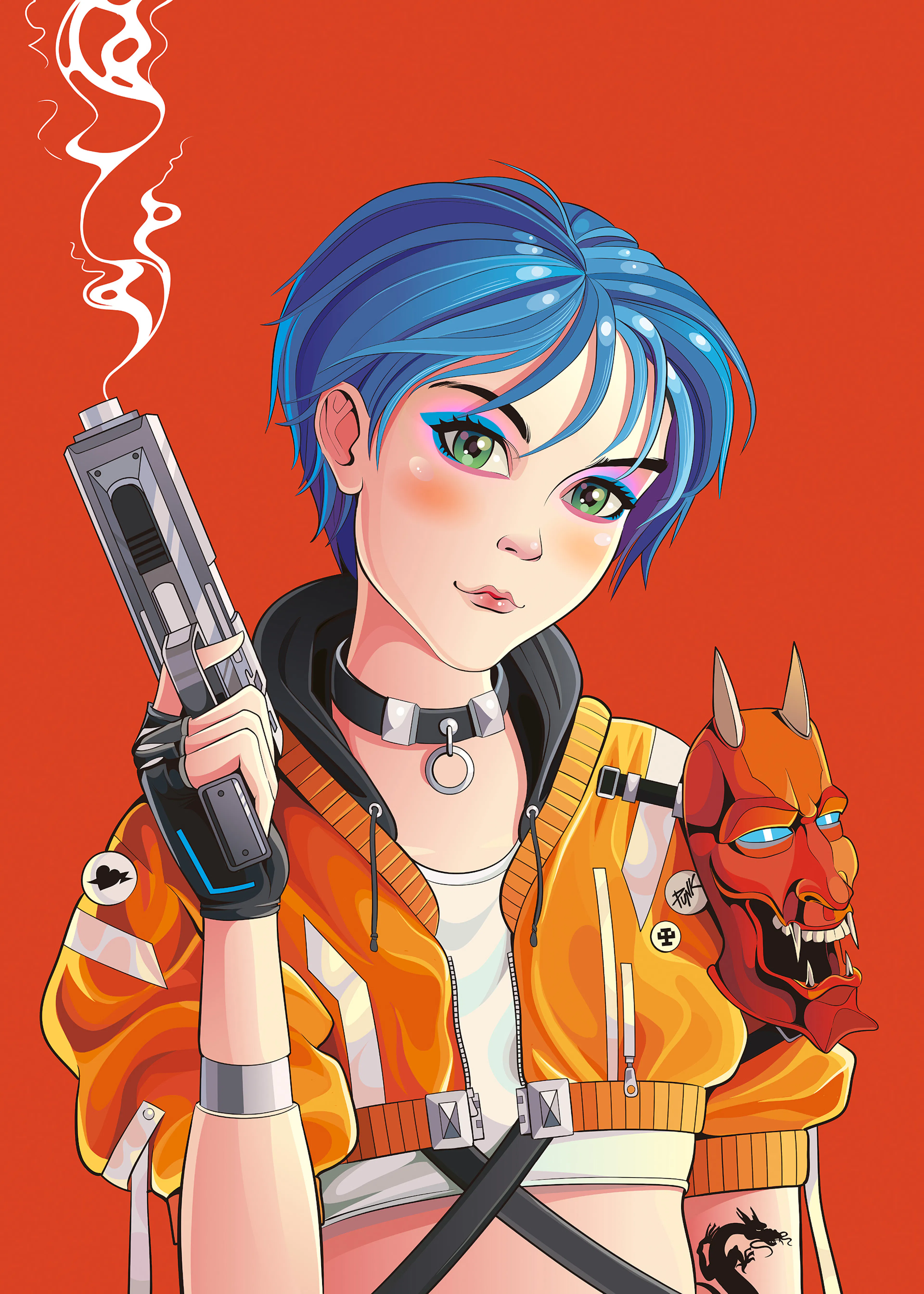 Cyberpunk Girl Poster 0