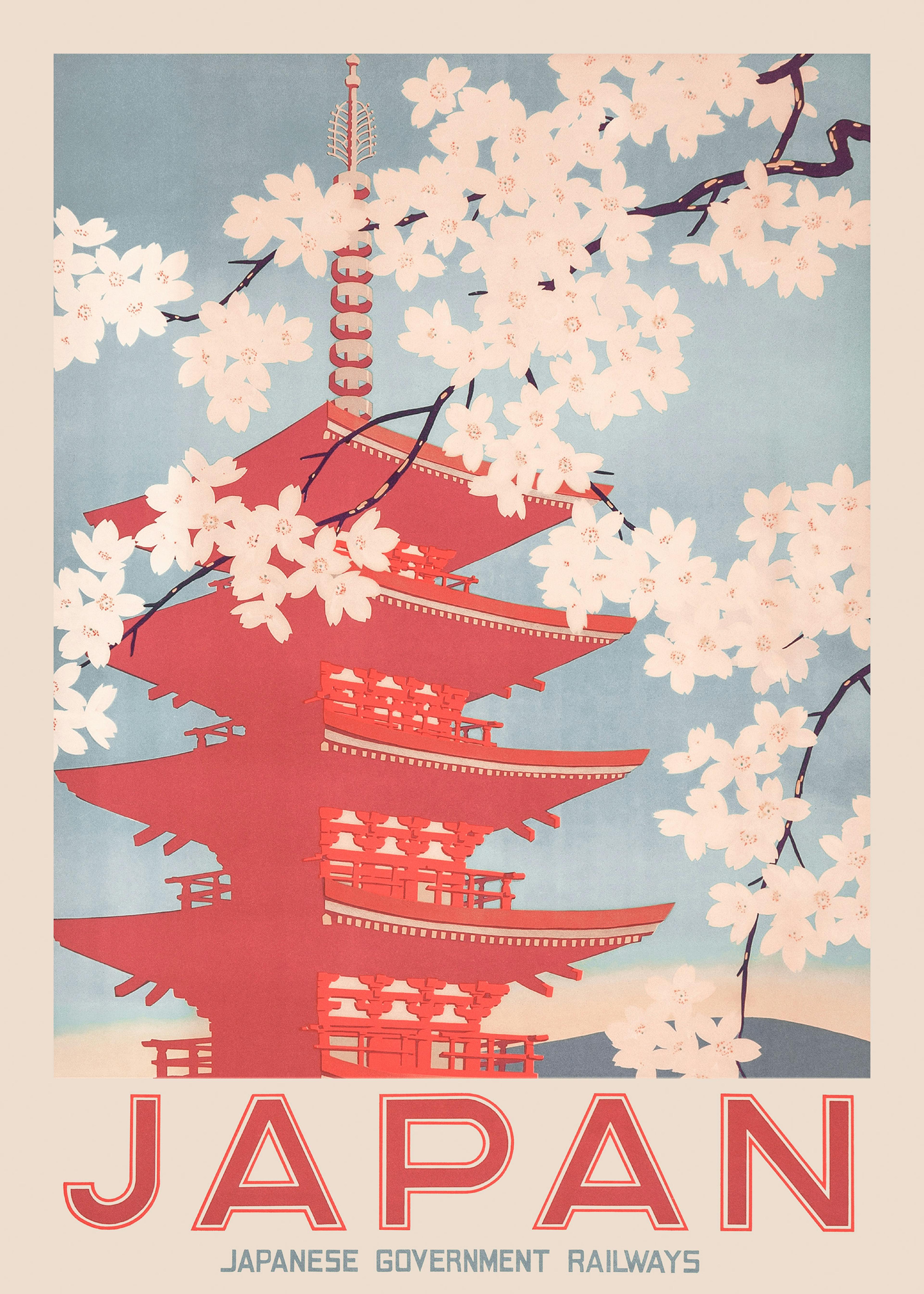 Kersenbloesem in Japan Poster 0