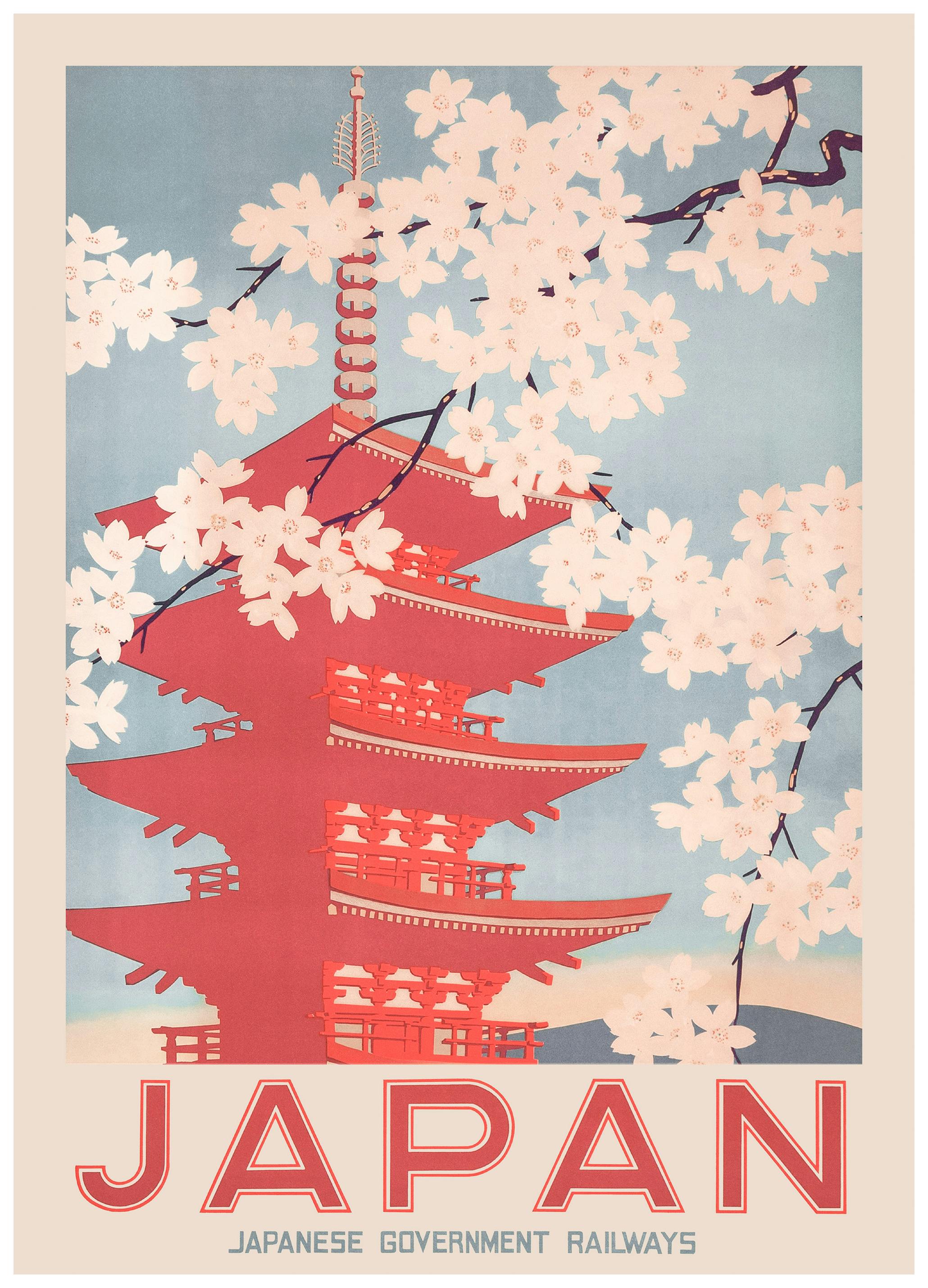 Cherry Blossom in Japan Poster (70x100 cm) - Poster Store