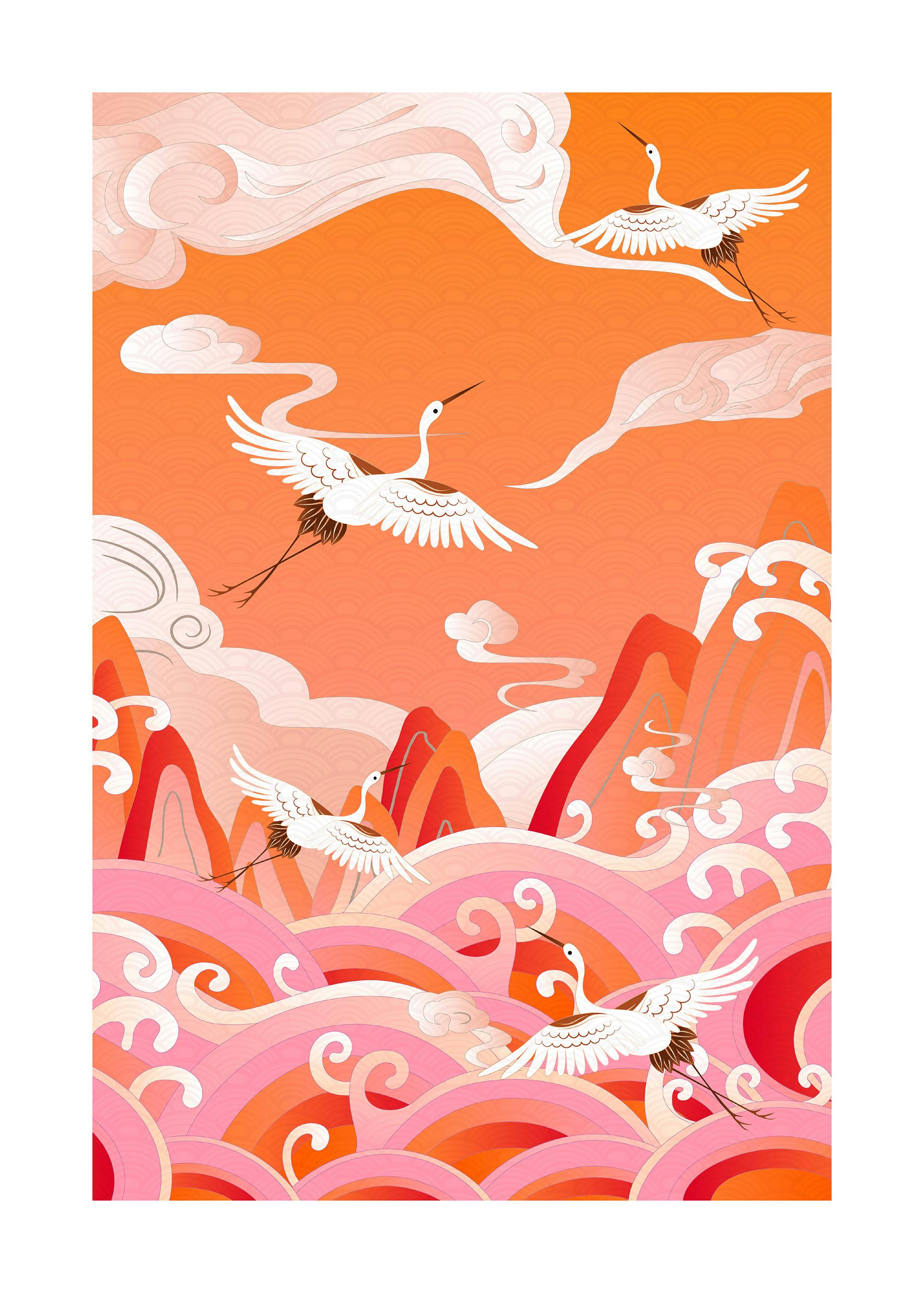 Grote Flamingo's Poster 0
