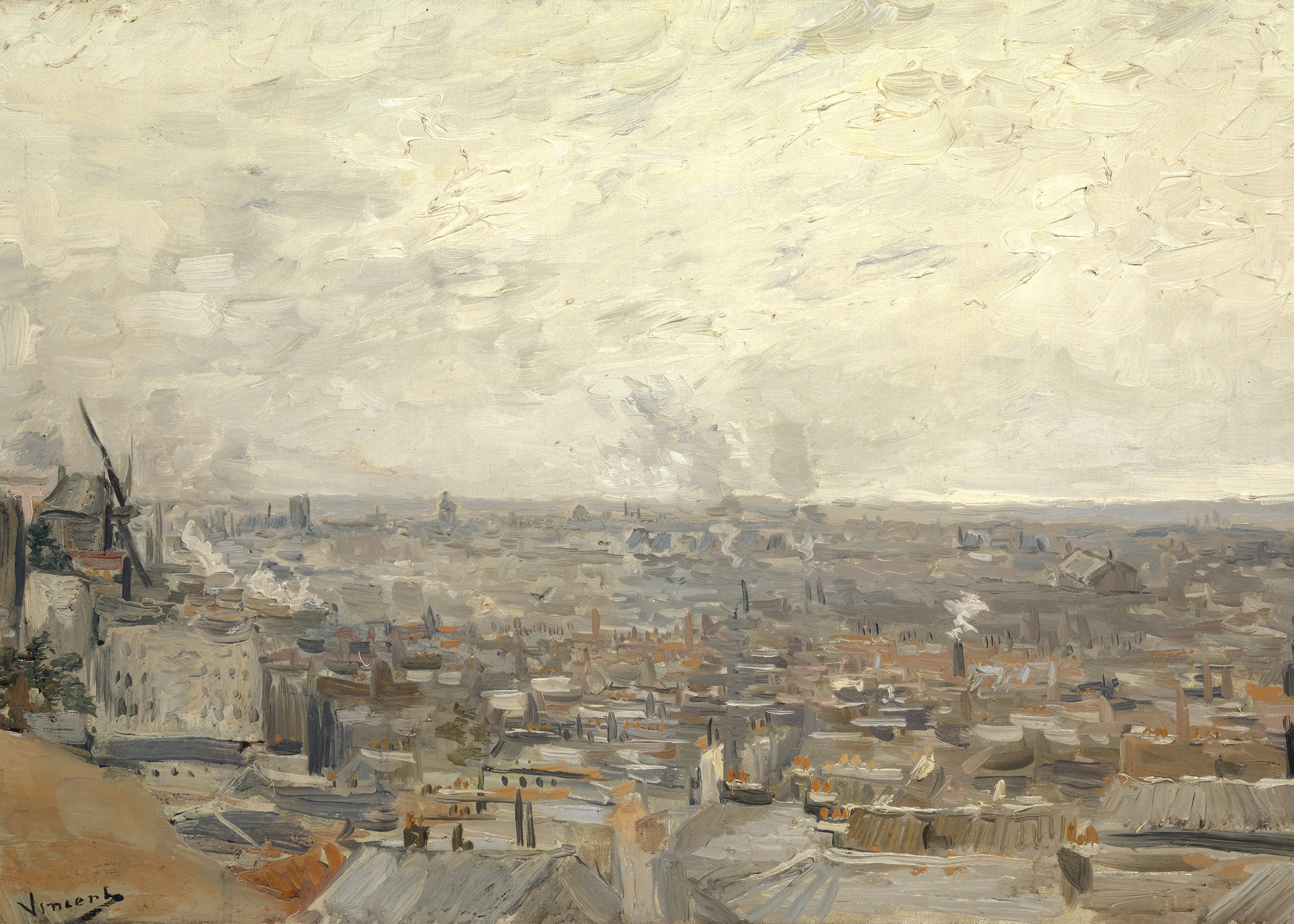 Vincent Van Gogh- View from Montmartre Poster 0