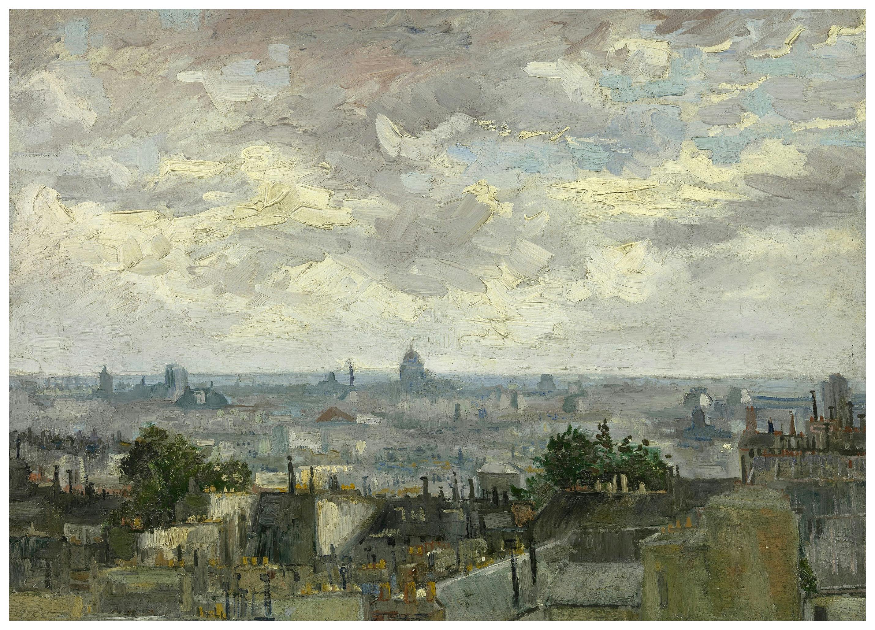 Vincent Van Gogh- View from Paris Poster (21x30 cm) - Poster Store