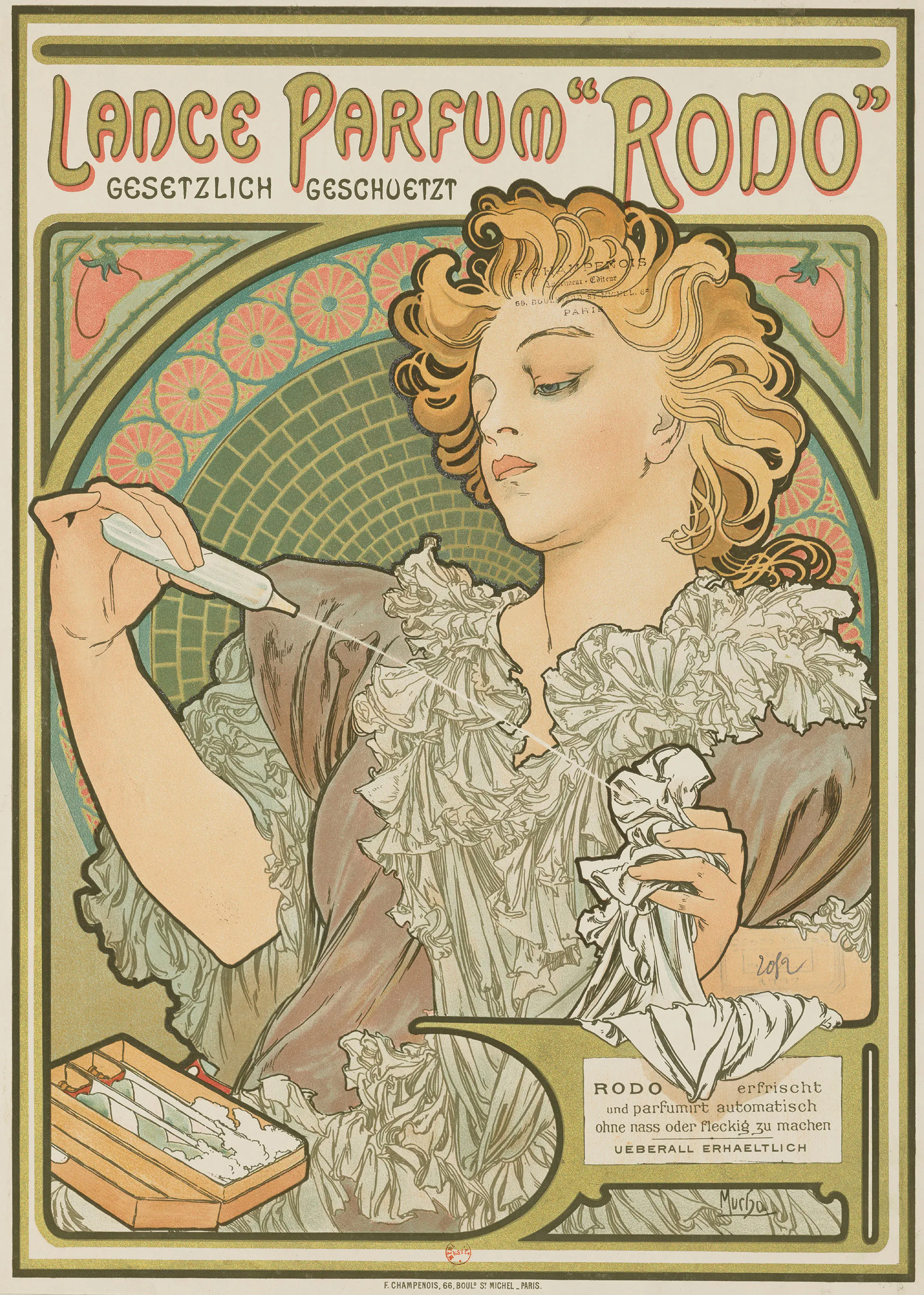Alfons Mucha- Lance Parfum Rodo Poster 0