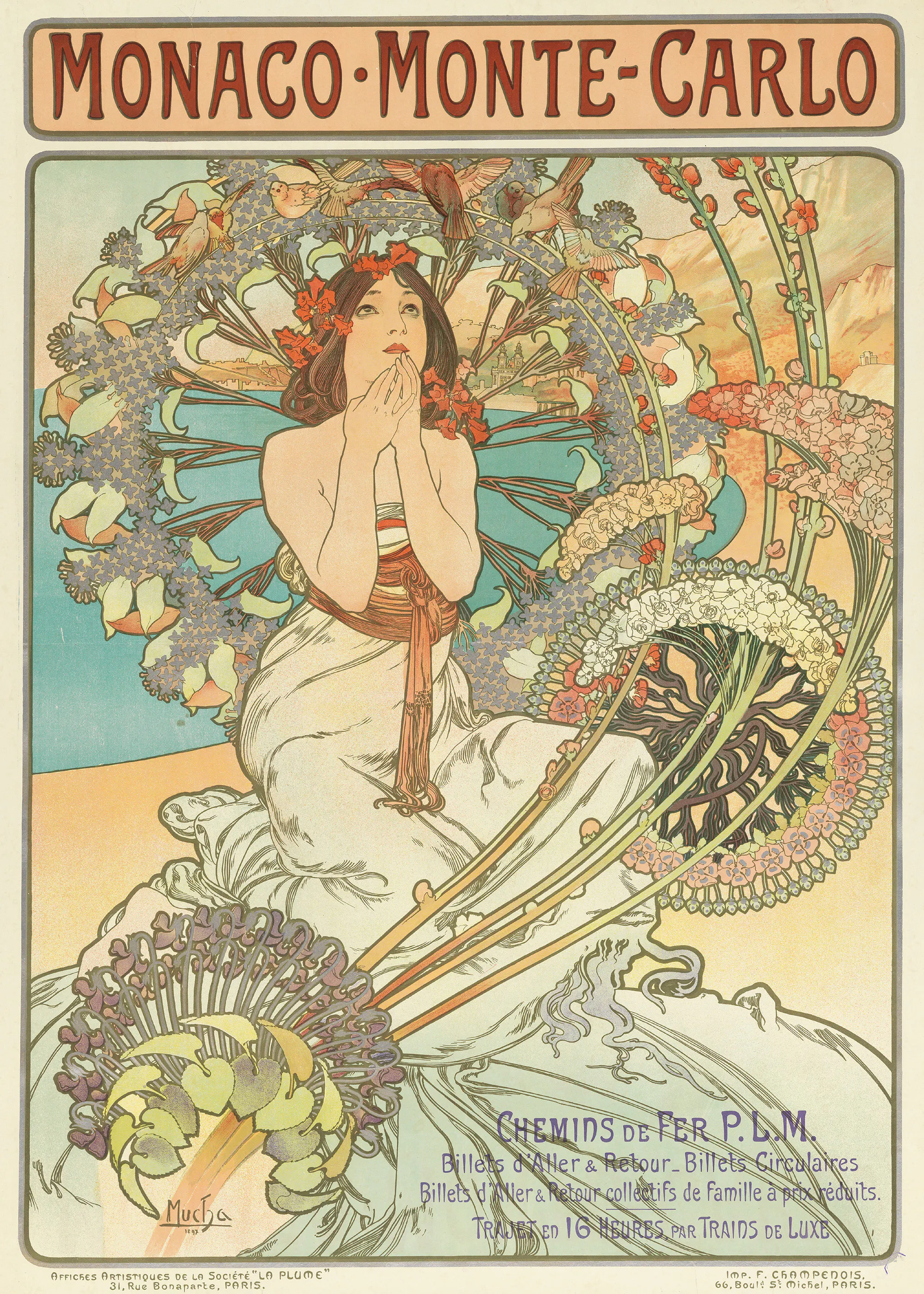 Alfons Mucha- Monaco Monte-Carlo Poster 0