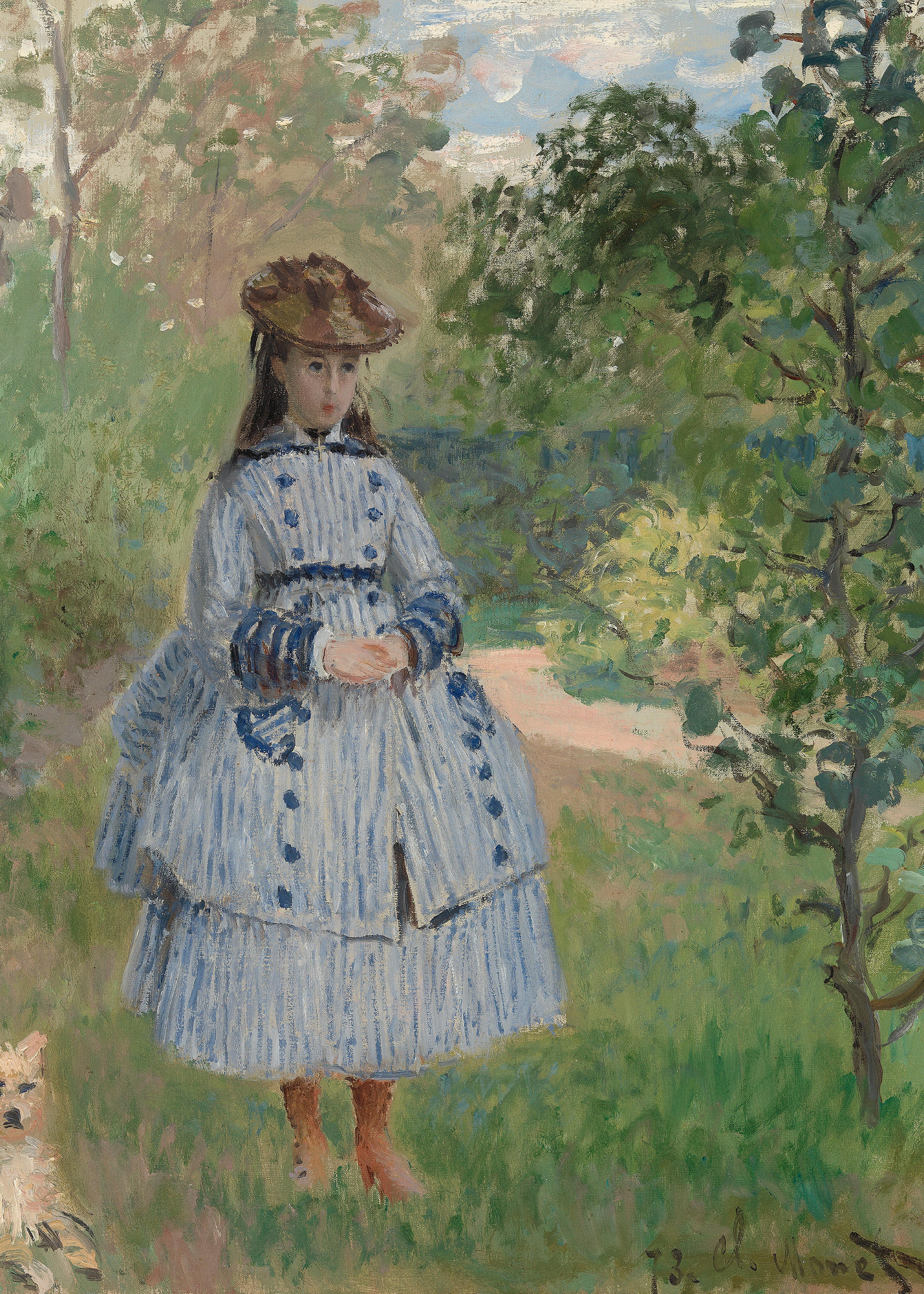 Claude Monet- Meisje met Hond Poster 0
