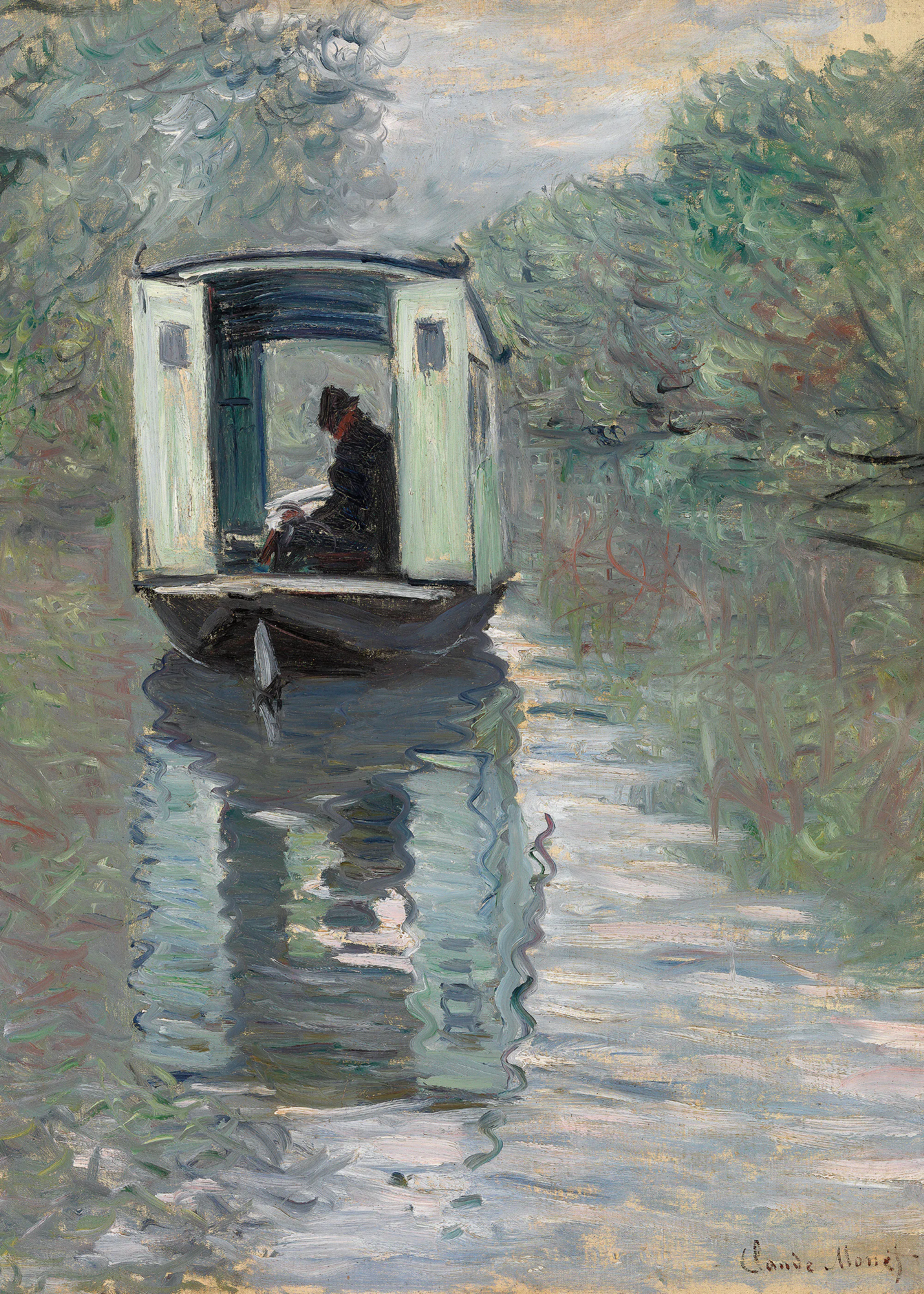 Claude Monet- The Studio Boat Poster 0