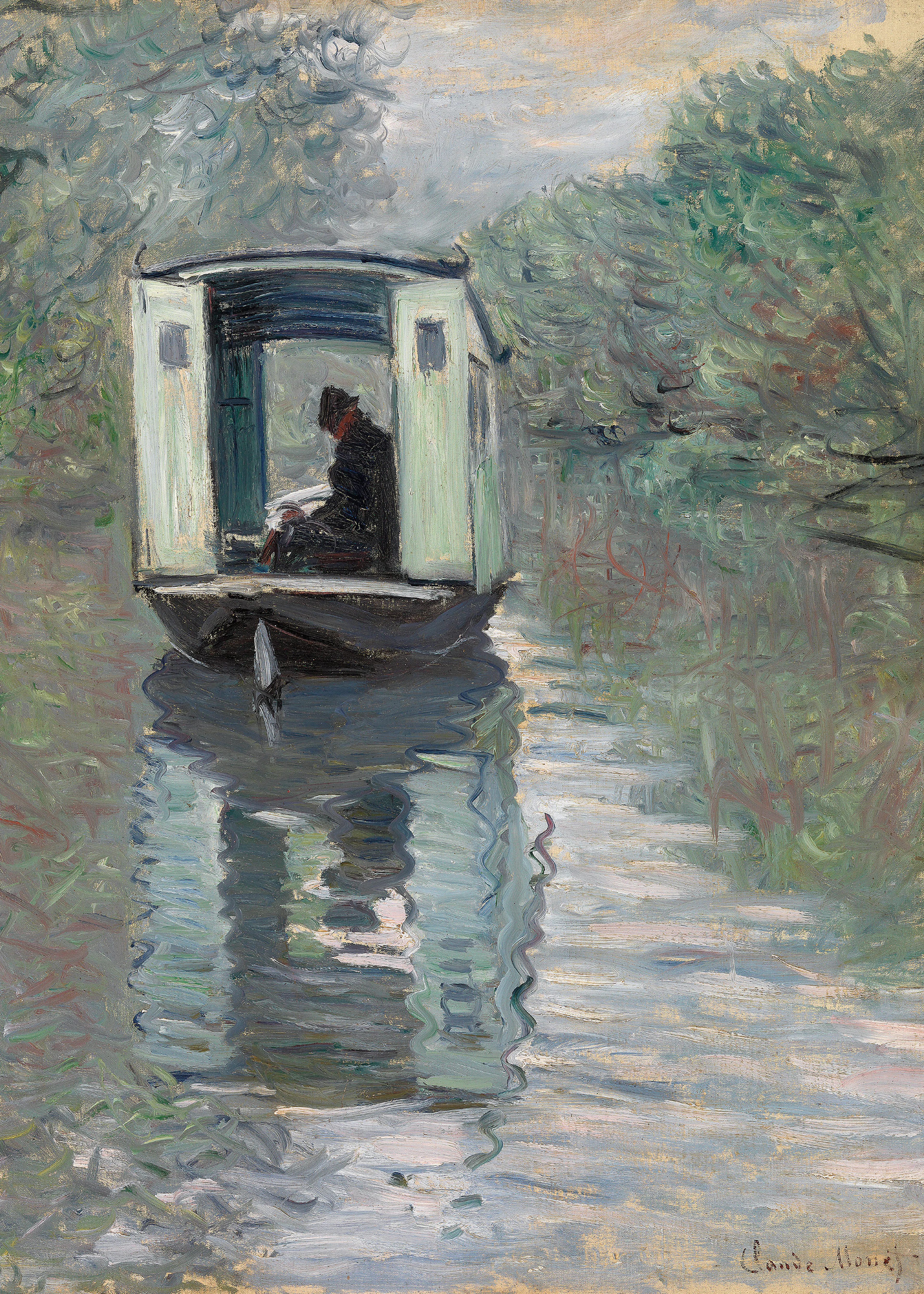 Claude Monet- The Studio Boat Poster 0